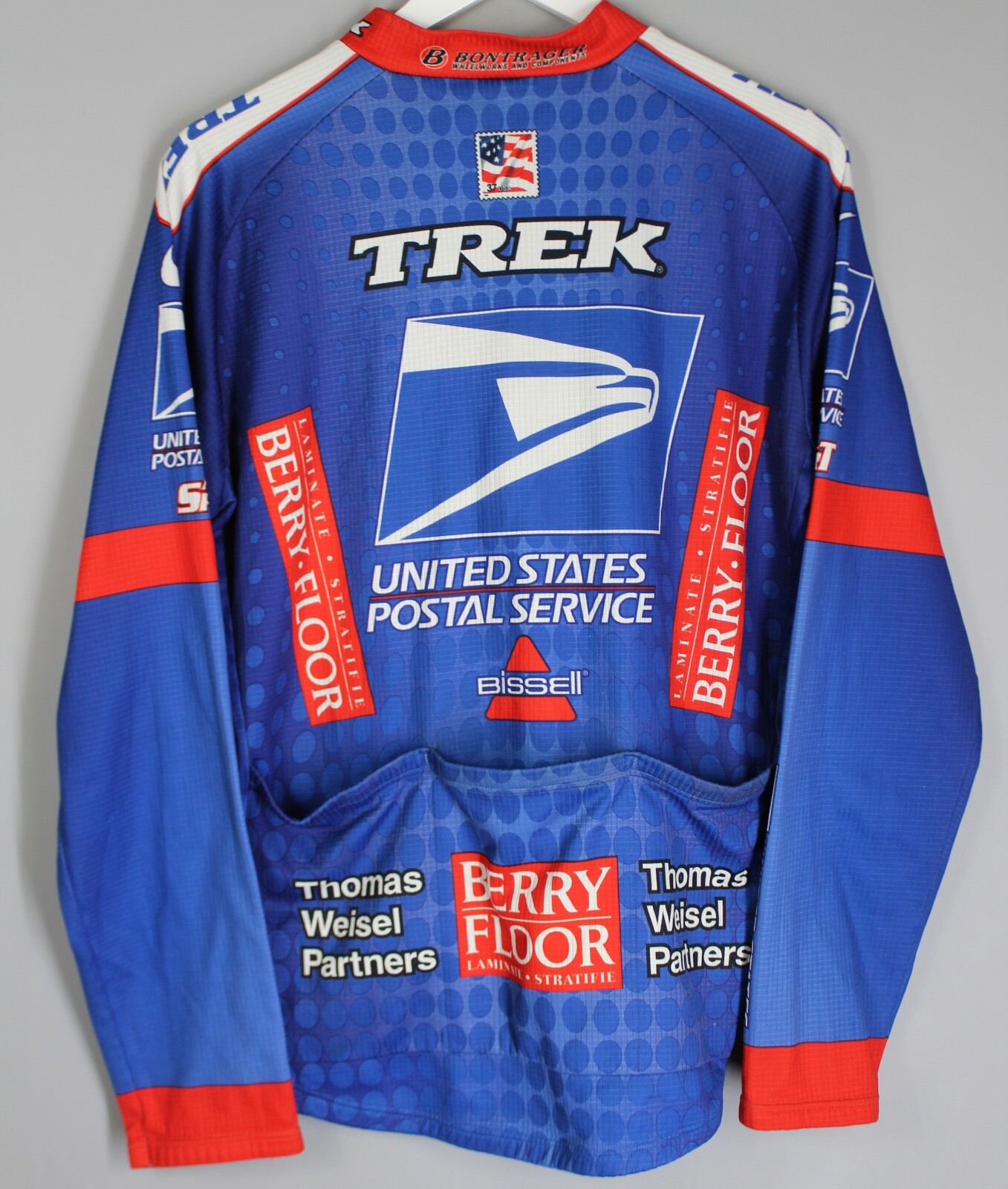 VINTAGE BERRY FLOOR USPS CYCLING WINTER FULL ZIPPER SHIRT NIKE SIZE MENS