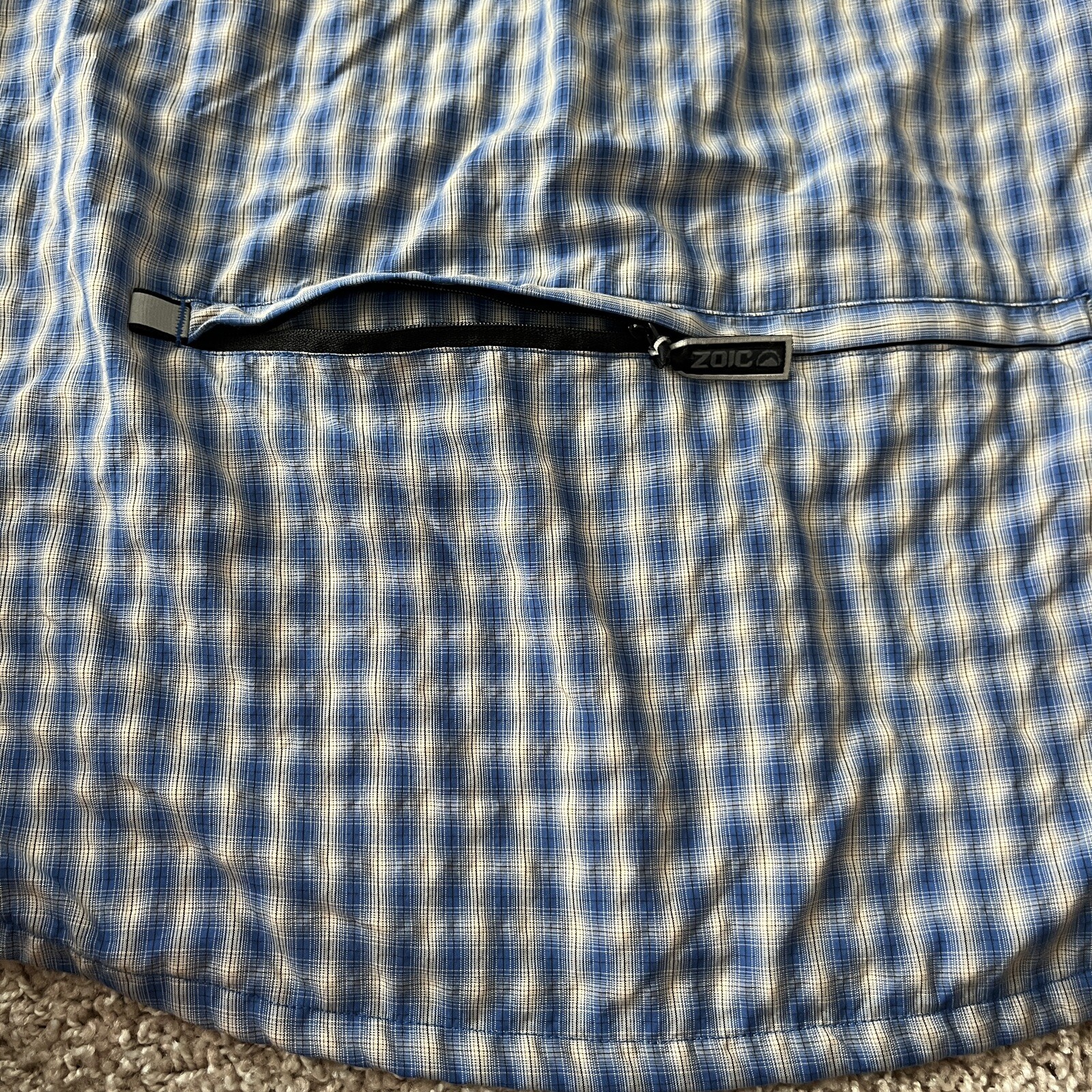 ZOIC Bike Short Sleeve Shirt Checked Size M Vented