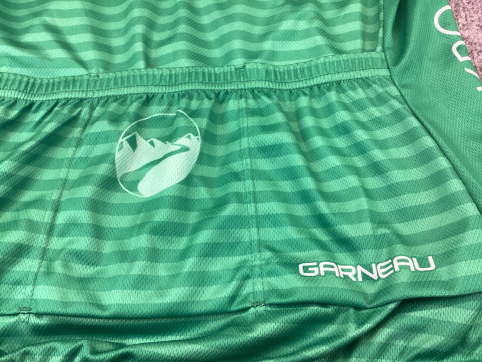 Louis Garneau Cycling jersey Mens Medium Green Backroads bicycle