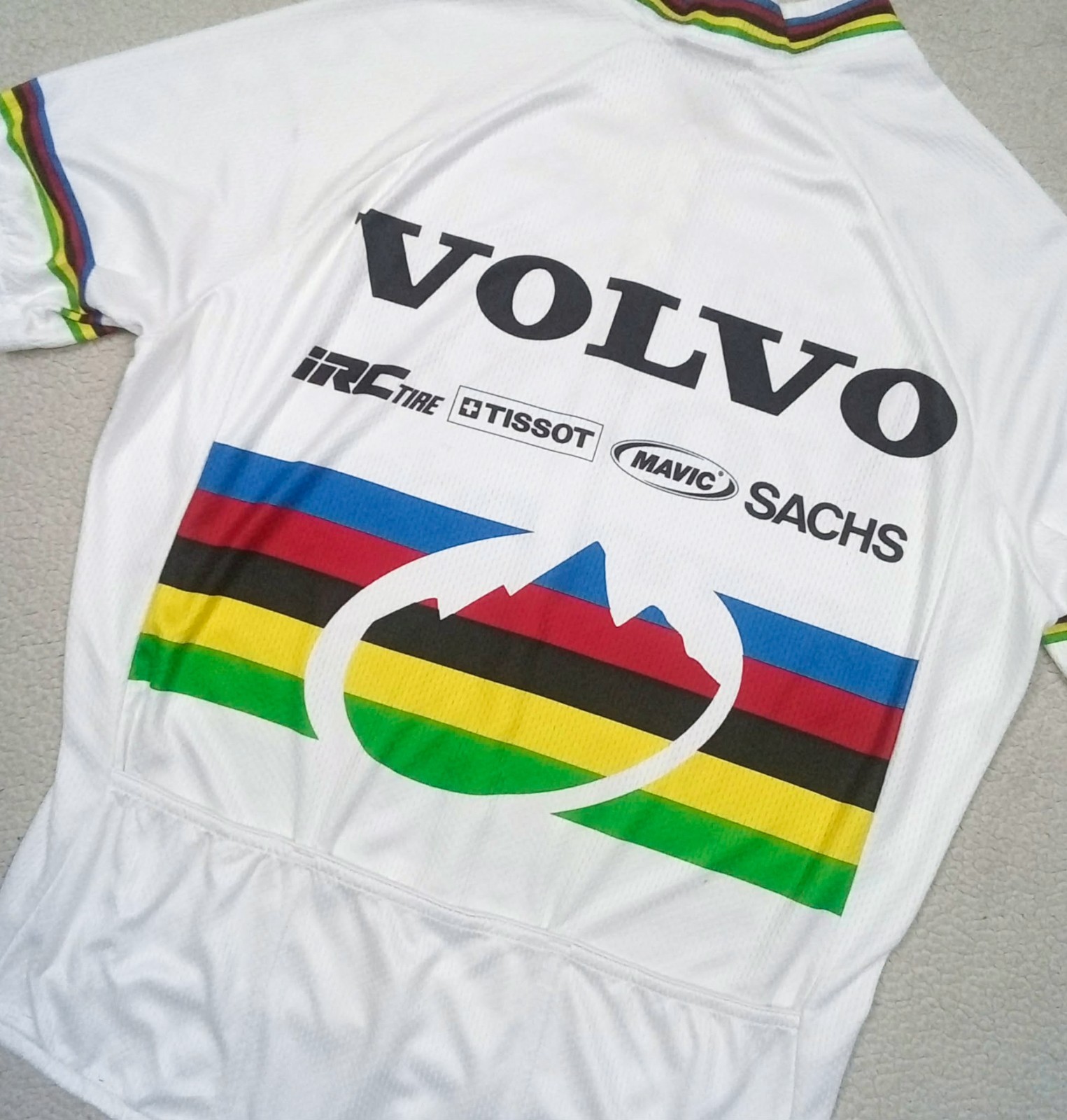 RARE VTG 90s VOLVO Cannondale Alison Sydor MTB XC World Champion Jersey Fits S/M