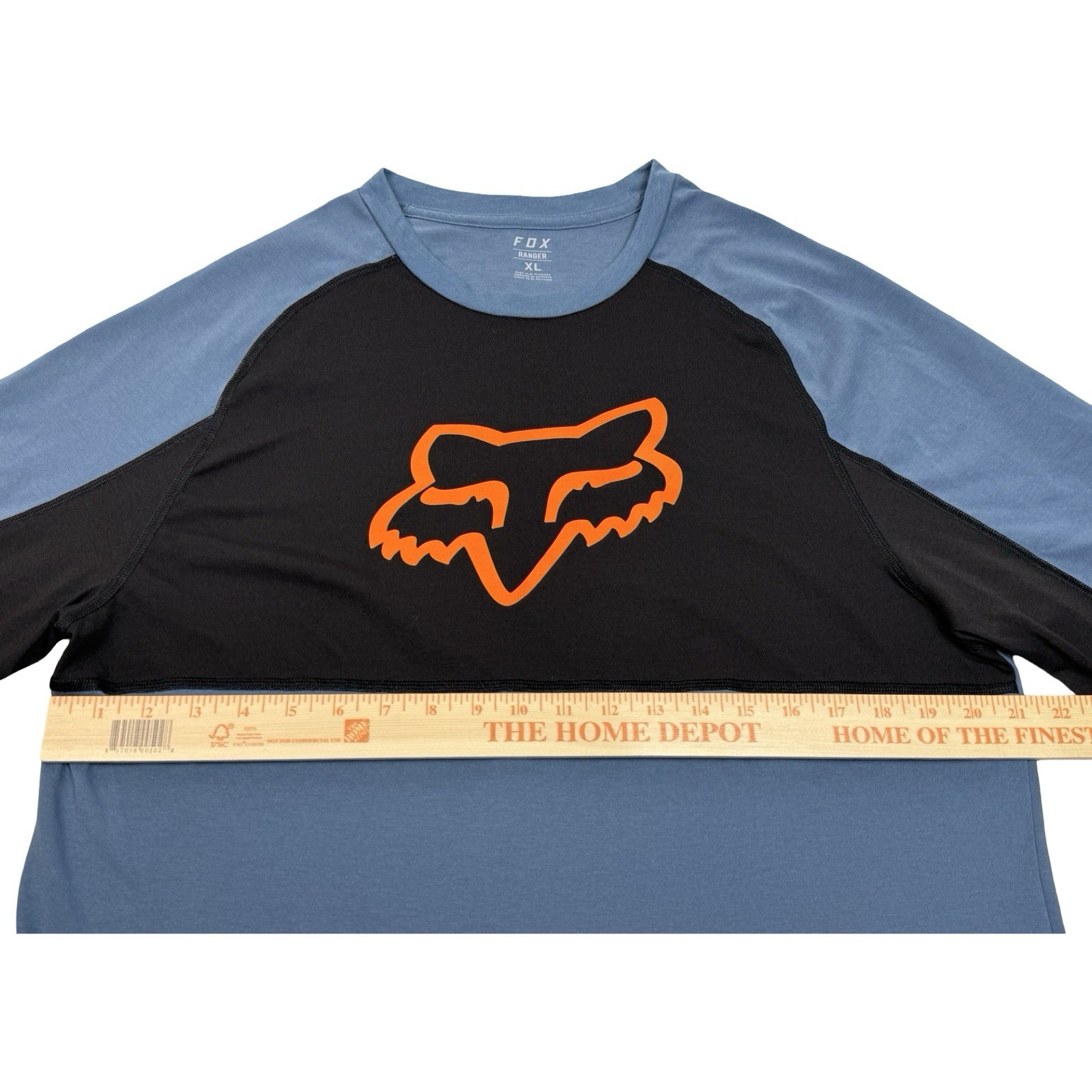 Fox Racing Ranger Men’s XL Dri-Release Fox Head Long Sleeve Jersey Blue Steel