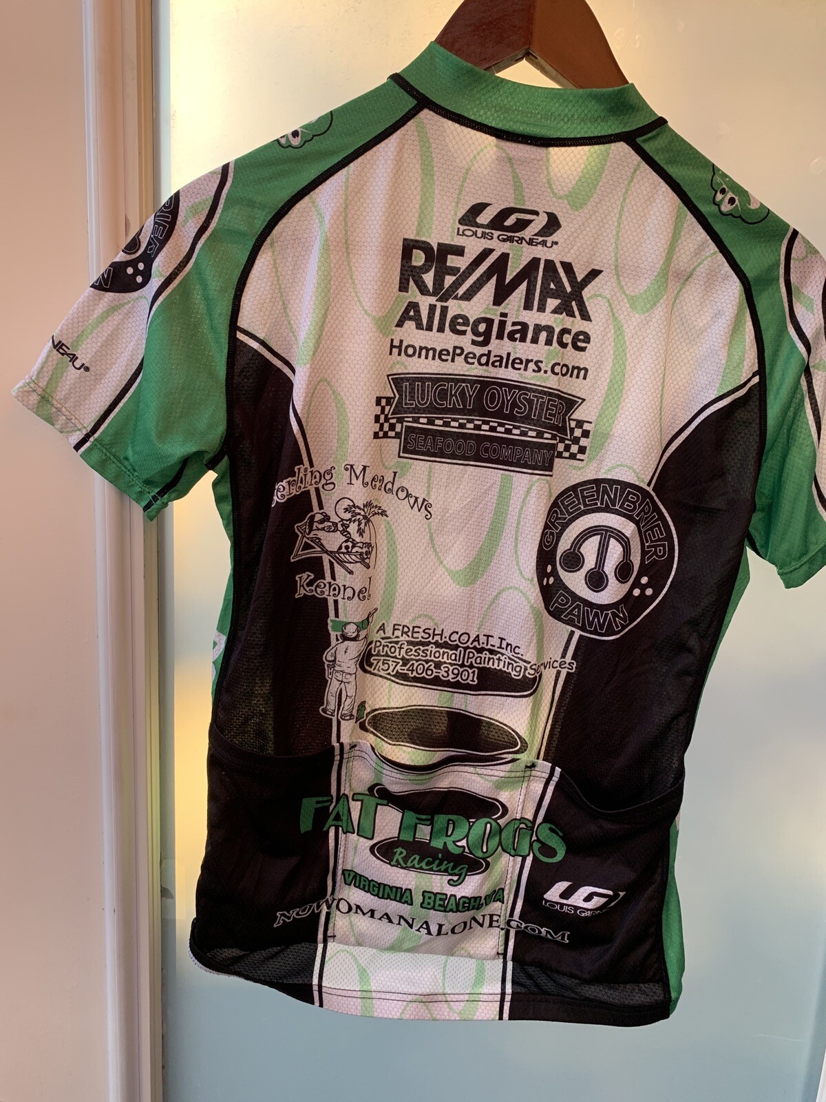 Louis Garneau Cycling Jersey Mens Size 4 Fat Frogs Racing