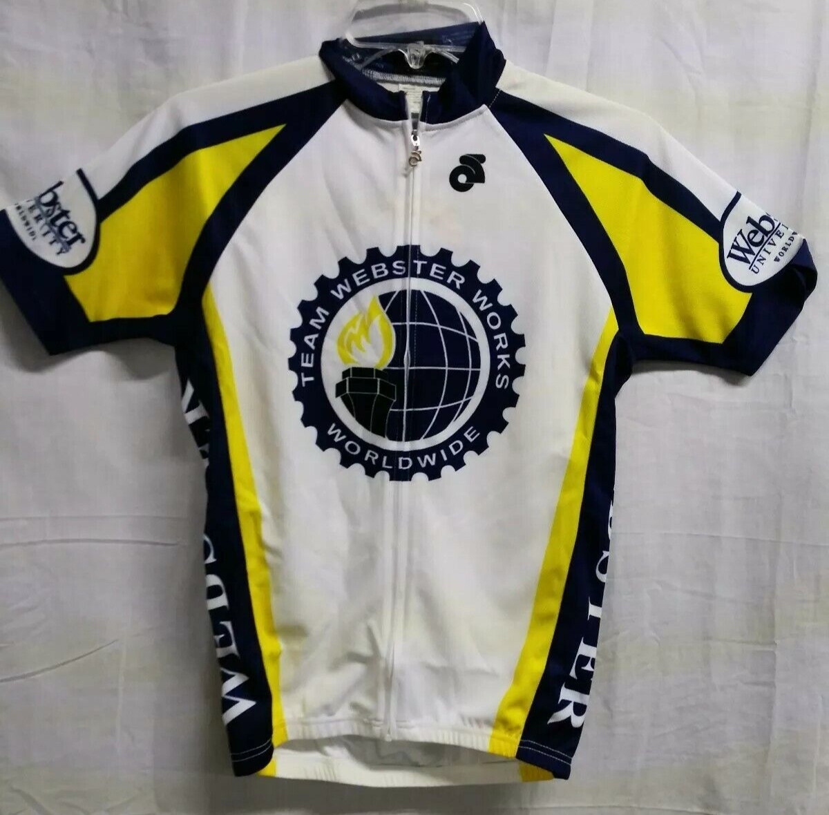 Champ-Sys Cycling Jersey Adult XS Team Webster Works Worldwide Graphic NWT