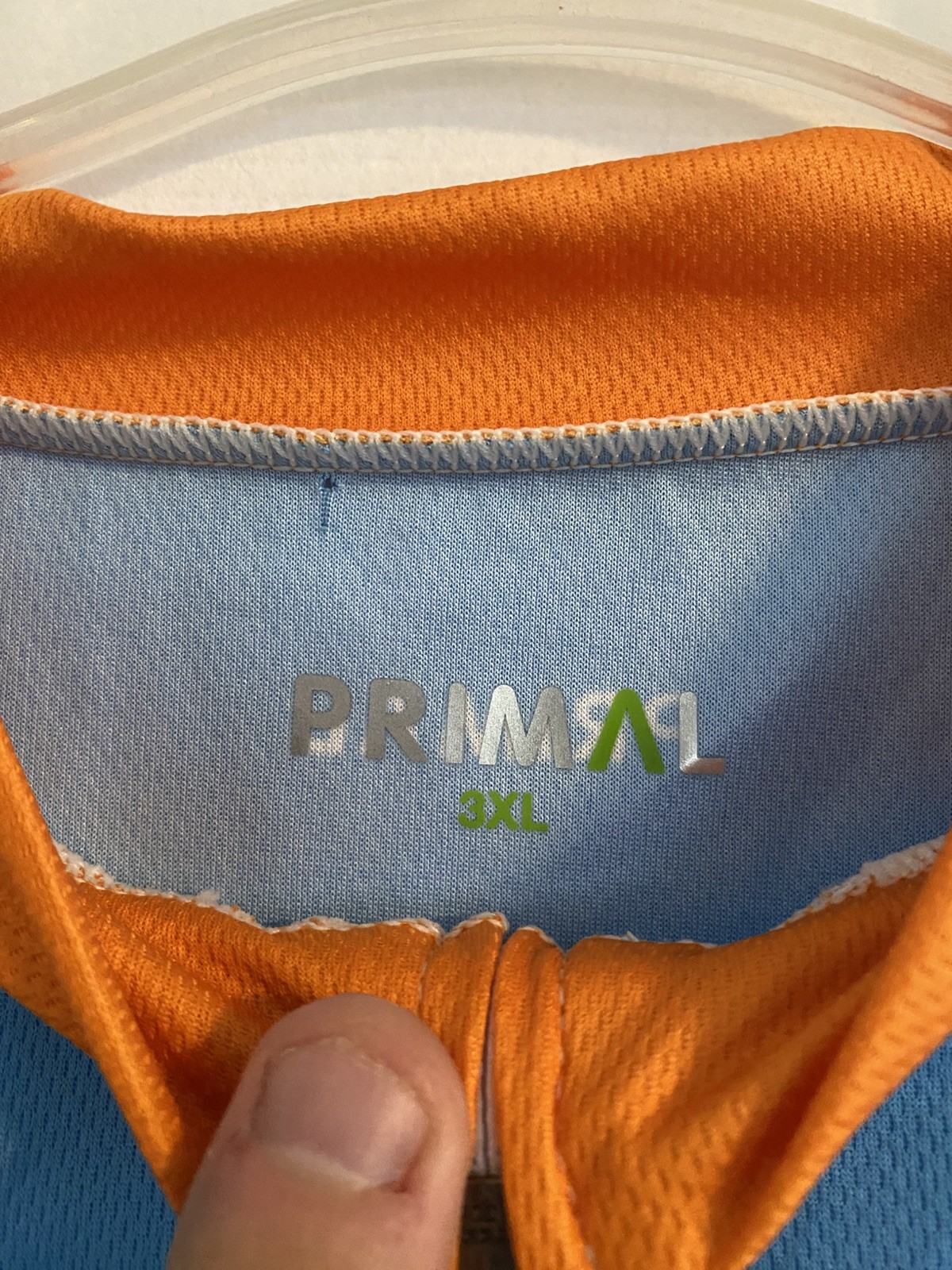 Primal Cycling Men’s Race Jersey White Happy Trails ride the vineyard size XXXL