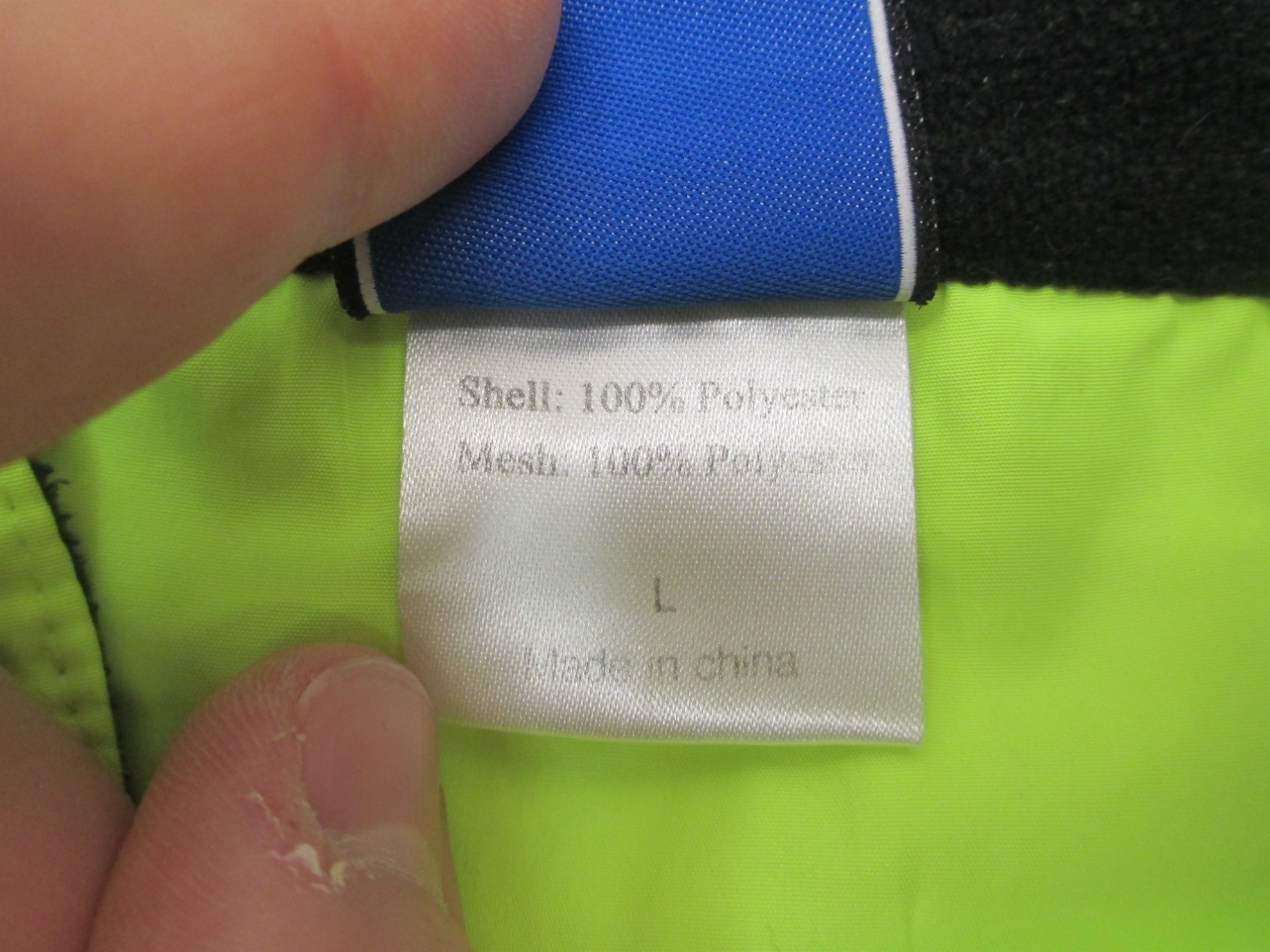 Performance Bike Size L Mens Cycling Pockets Full Zip Activewear Windbreaker 694