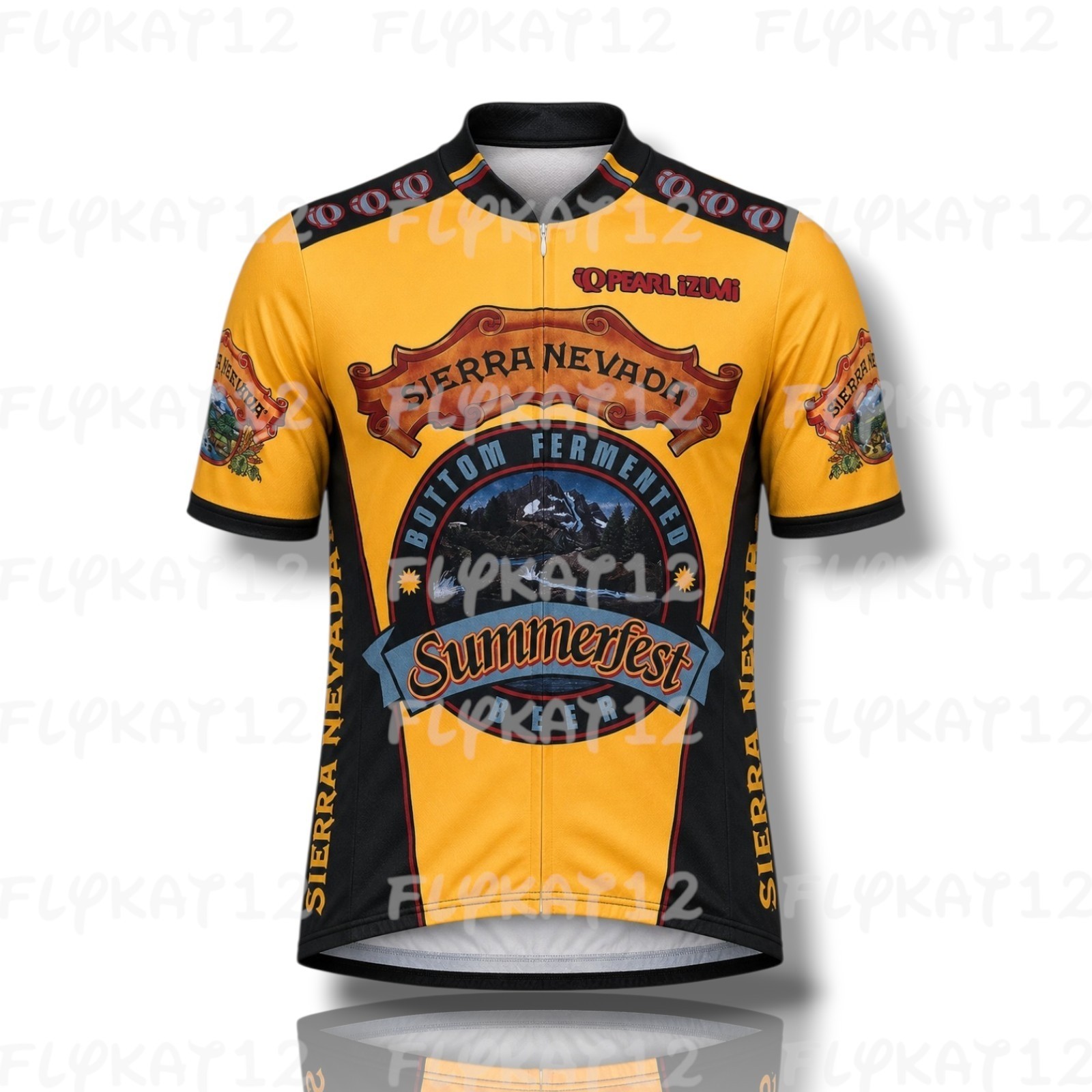 Pearl Izumi Cycling Jersey Sierra Nevada Sponsored Made in USA XL Full Zipper