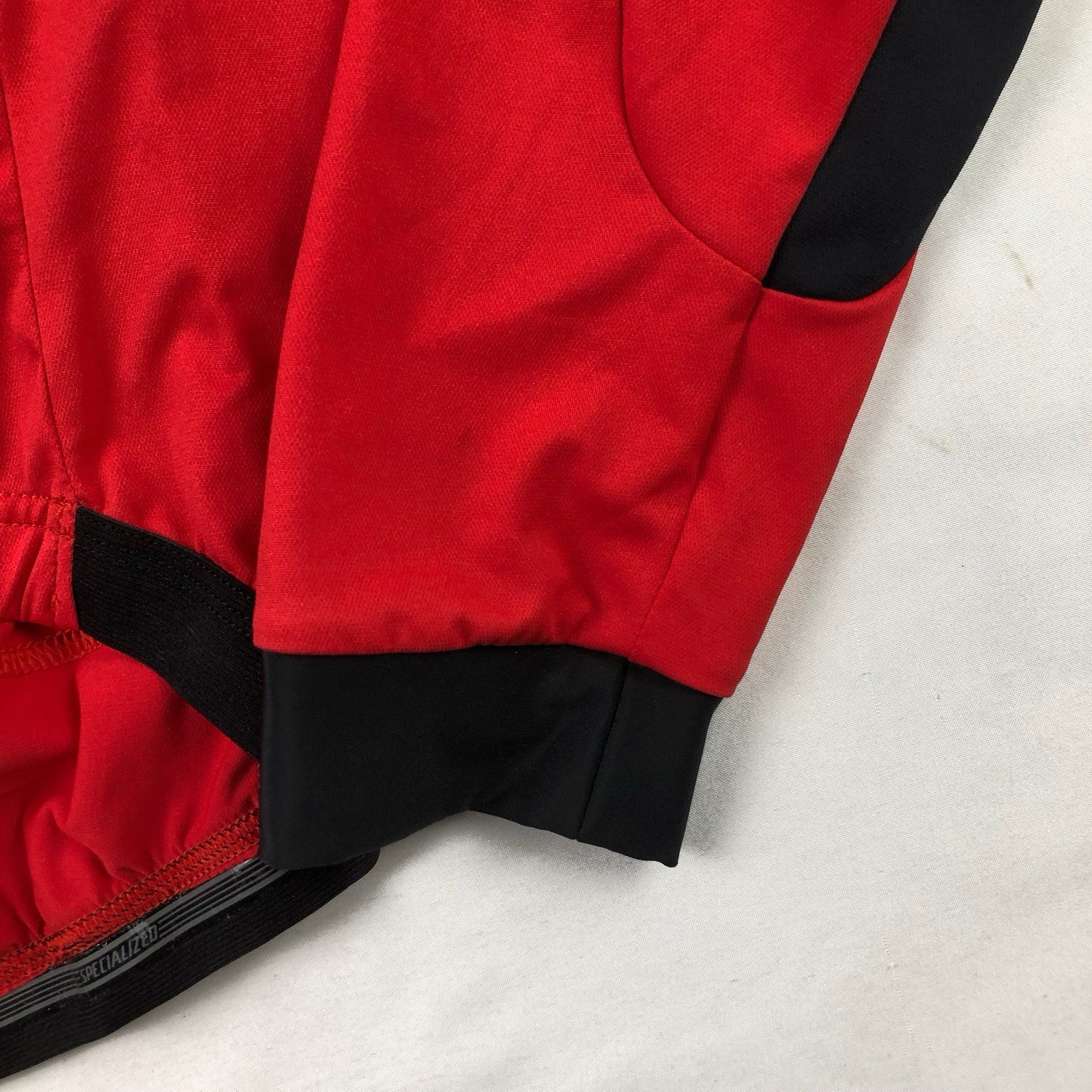 Specialized Mens Medium Red Long Sleeve Cycling Road Bike Full Zip Jersey