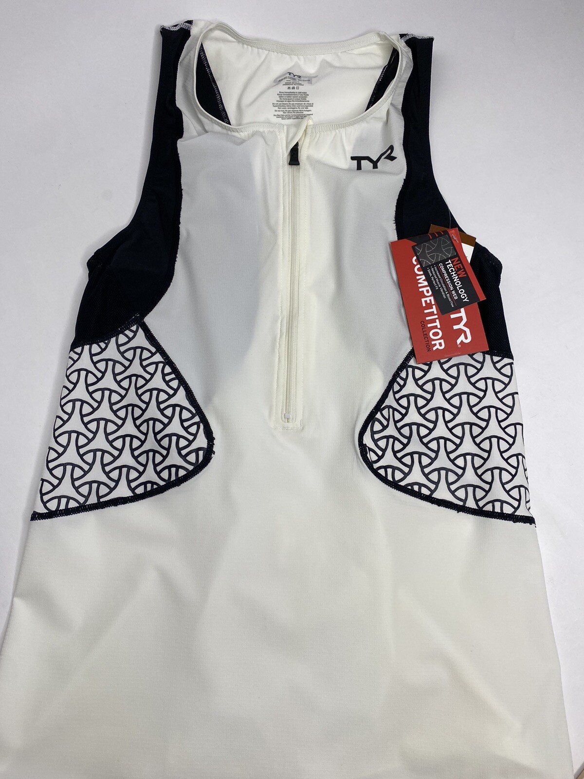 Women’s TYR Competitor Singlet Compression Web Cycling Shirt •Size XS *NWT