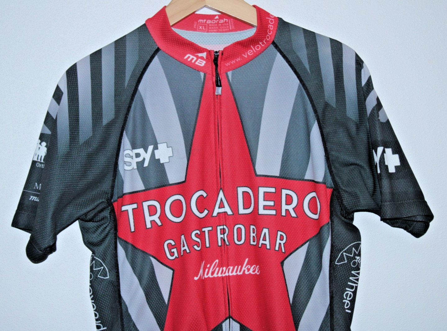 Mt Borah Pro Men’s Cycling Jersey X-Large Rear Pockets 44″ Chest 24/28″ T2B Race