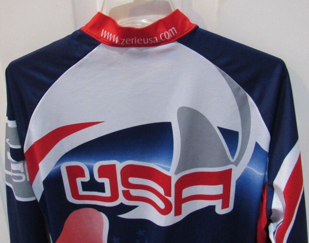 ZERIE Cycling Jersey USA Bike Multi-color Men’s Long Sleeve size 2XL VGC
