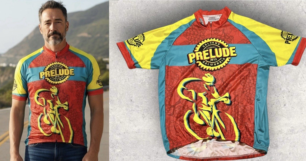X Large Solvang Prelude 2013 Short Sleeve Cycling Bike Shirt Pace Sportswear