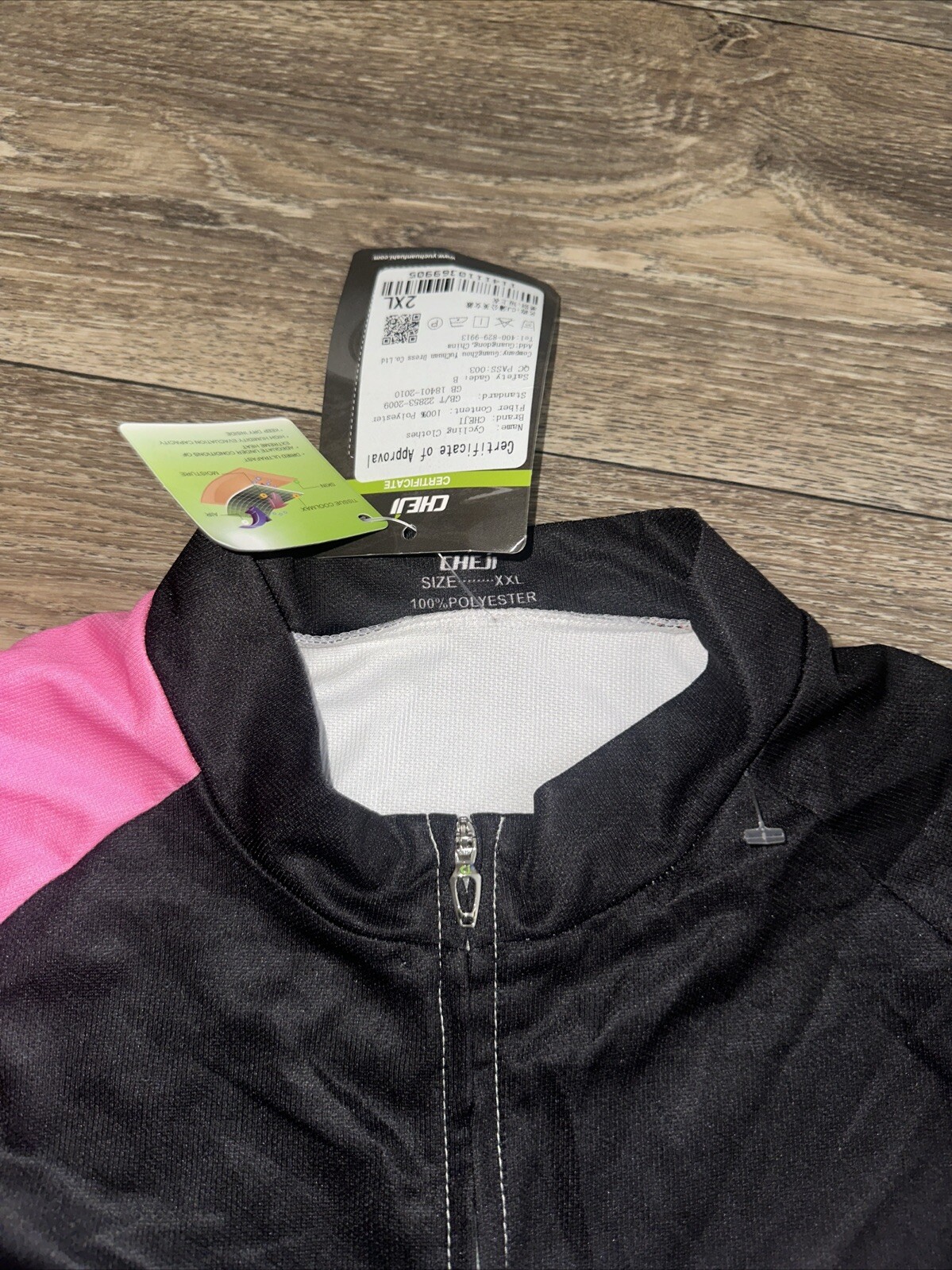Cheji Cycling Jersey Men’s XXL Flowers Black/pink/white #AA