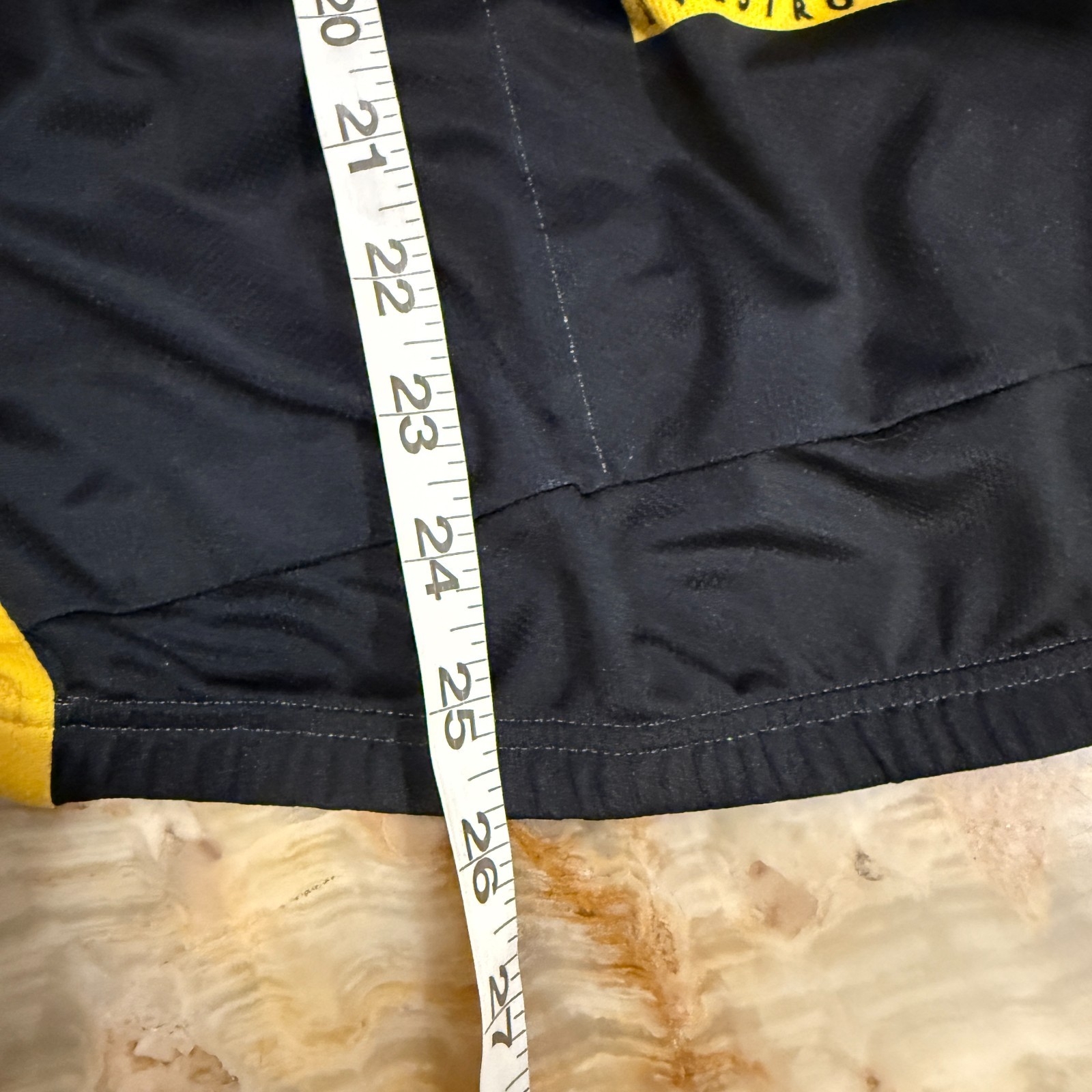 Nike Mens Livestrong Cycling Jersey Yellow Black Dri-Fit Mock Neck Medium