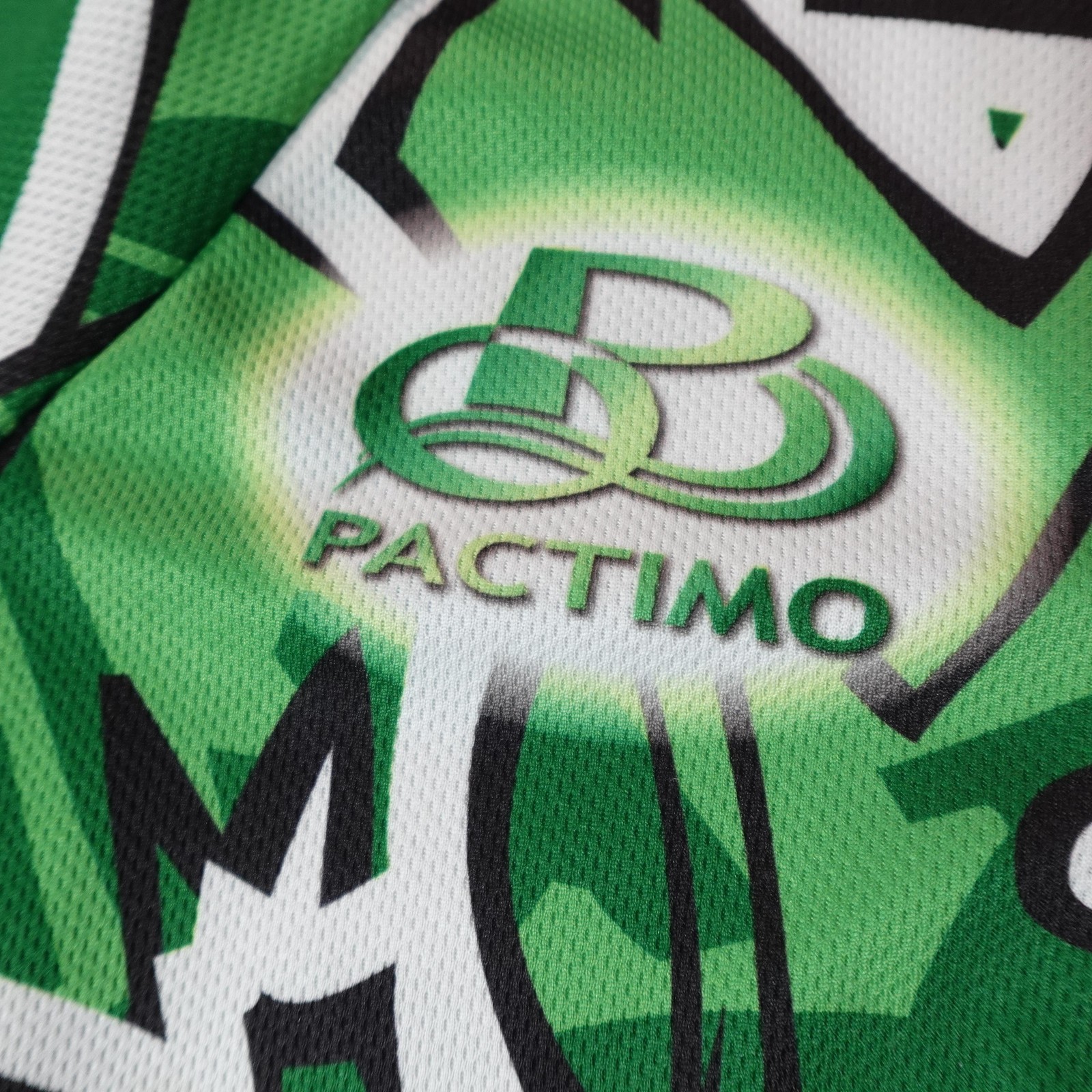 Pactimo Cycling Jersey Mens XXS Green Graphic Race Fit Short Sleeve Bike Shirt