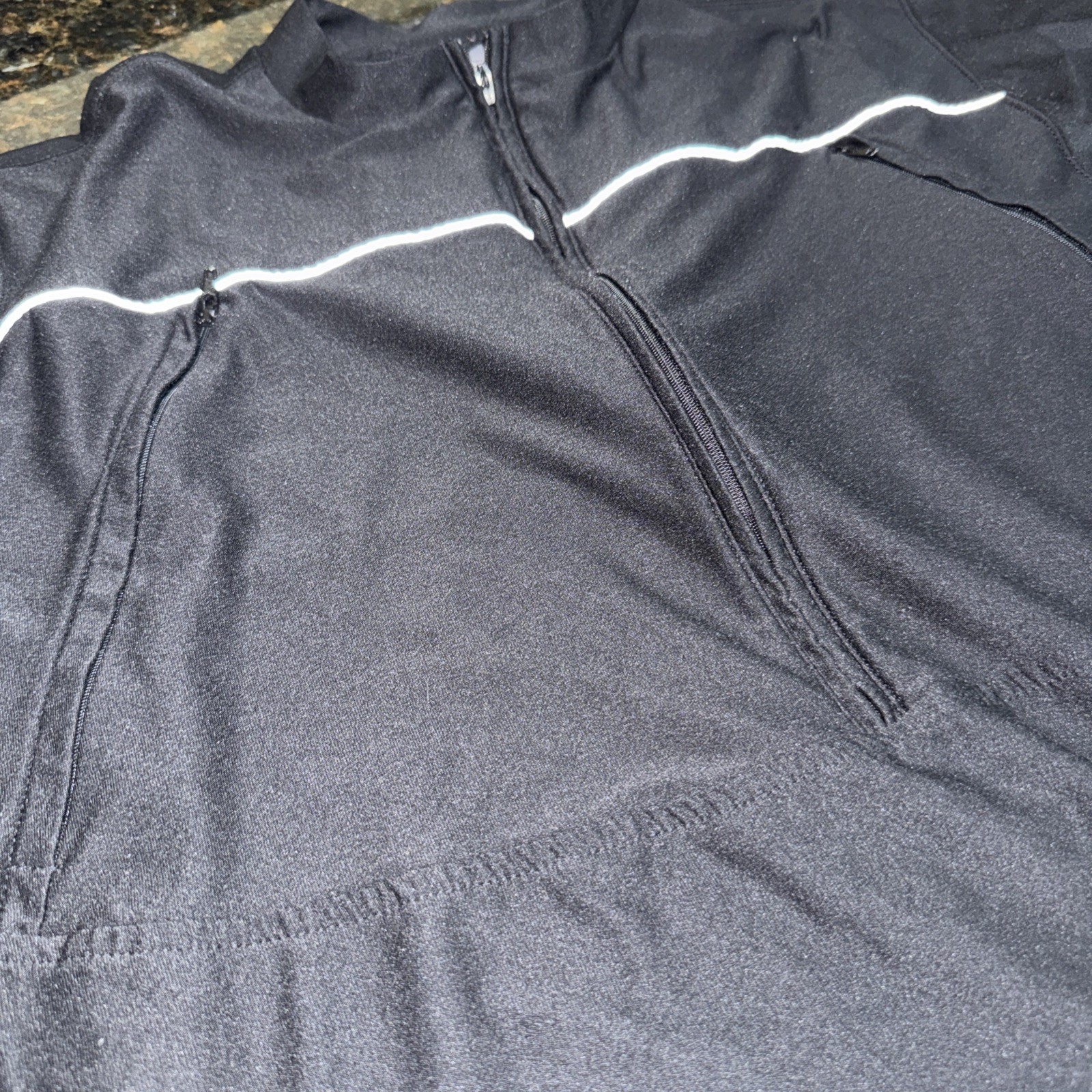 Vintage Oakley Software Cycling Jersey Mens Medium Black Half Zip Bike Shirt
