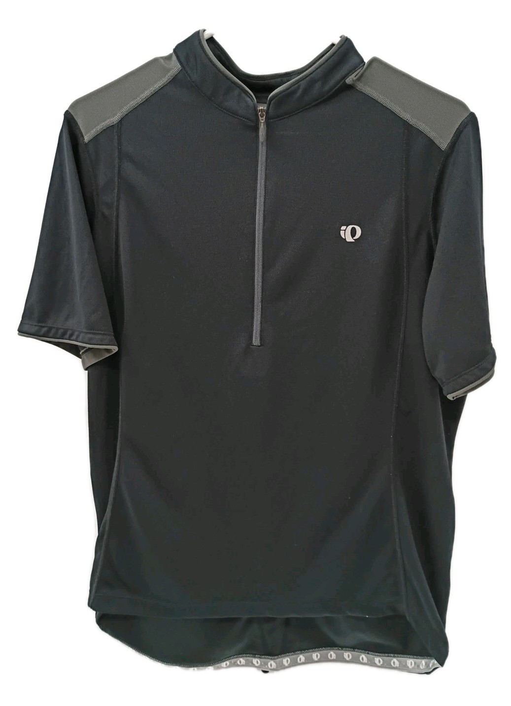 Pearl Izumi Cycling Jersey Mens XL Black Stretch 1/2 Zip Up Biking Back Pockets