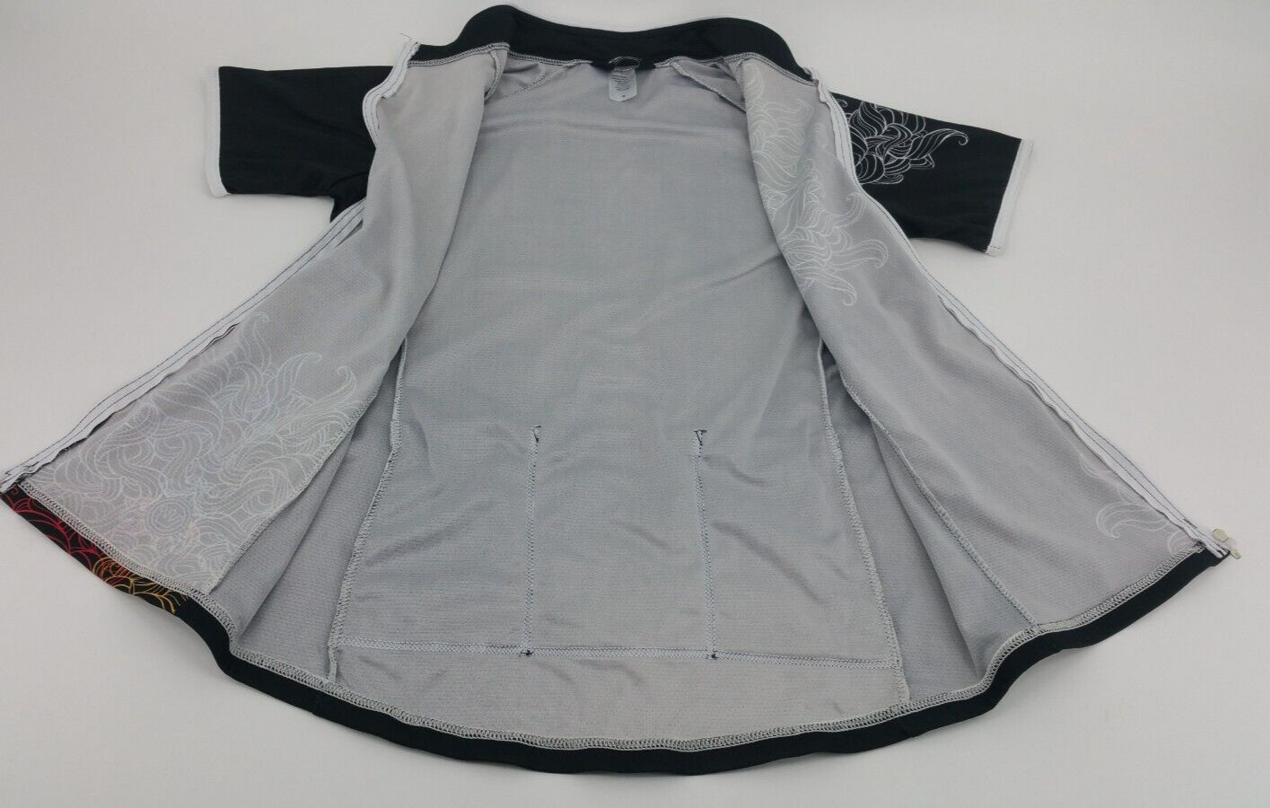 Canari Cycling Jersey Womens Medium Pretty Floral Full Zip Rear Pockets Bike Top