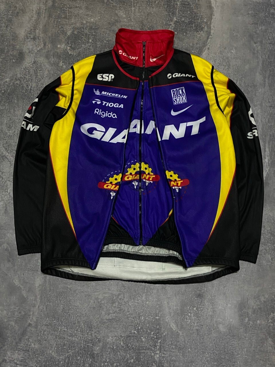 Vintage Nike Cycling Set – Full Zip Jacket & Vest M Made in Italy