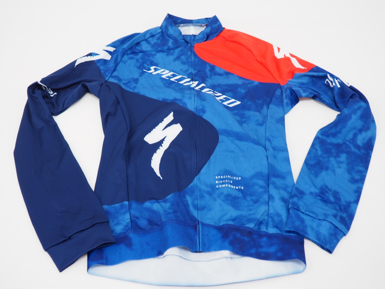 New! Specialized Racing Long Sleeve Midweight Cycling Jersey Size XS Red/Blue