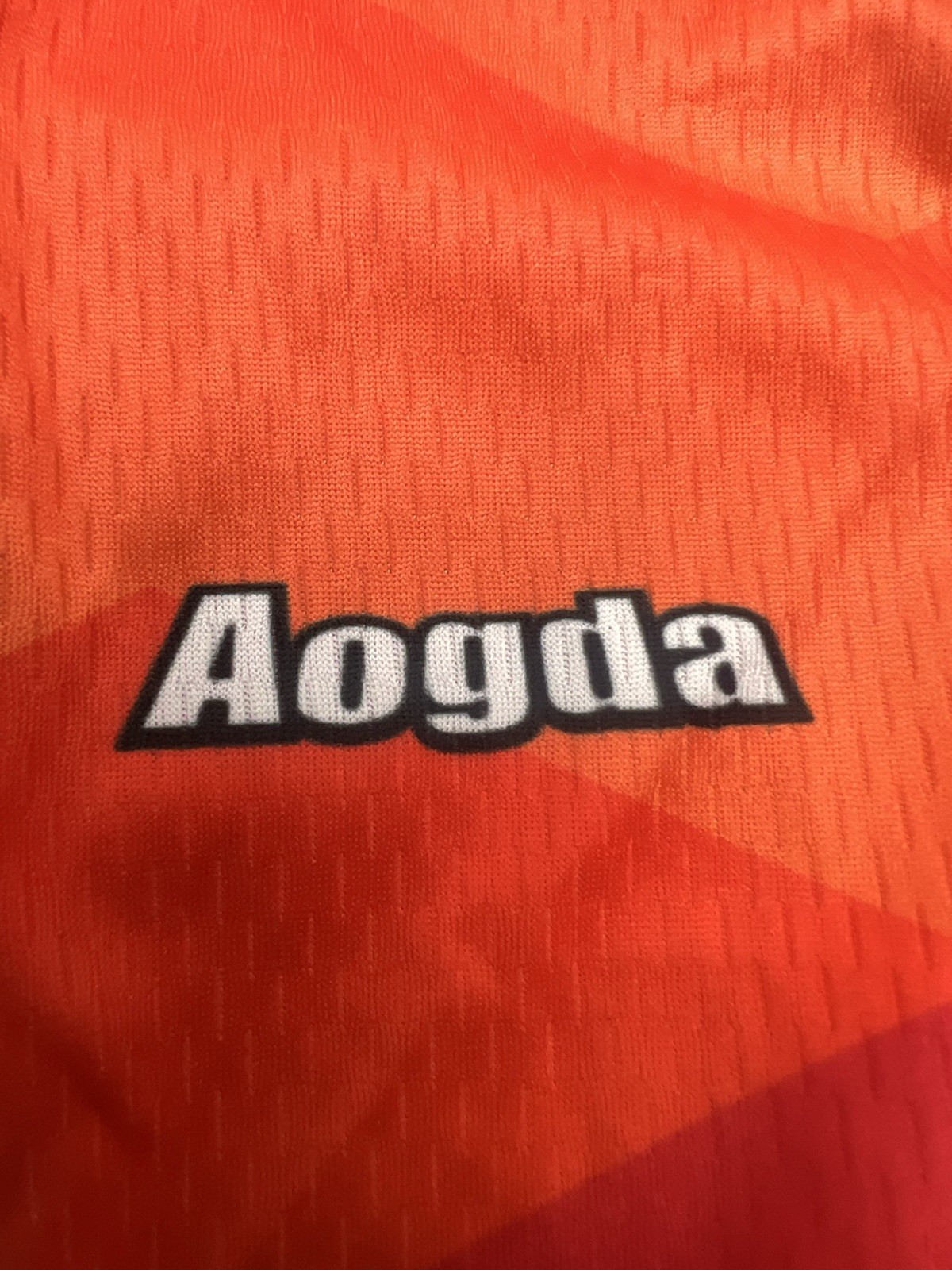 Aogda Cycling Wind Vest XL Orange Purple Full Zip Sleeveless Bike Jersey N