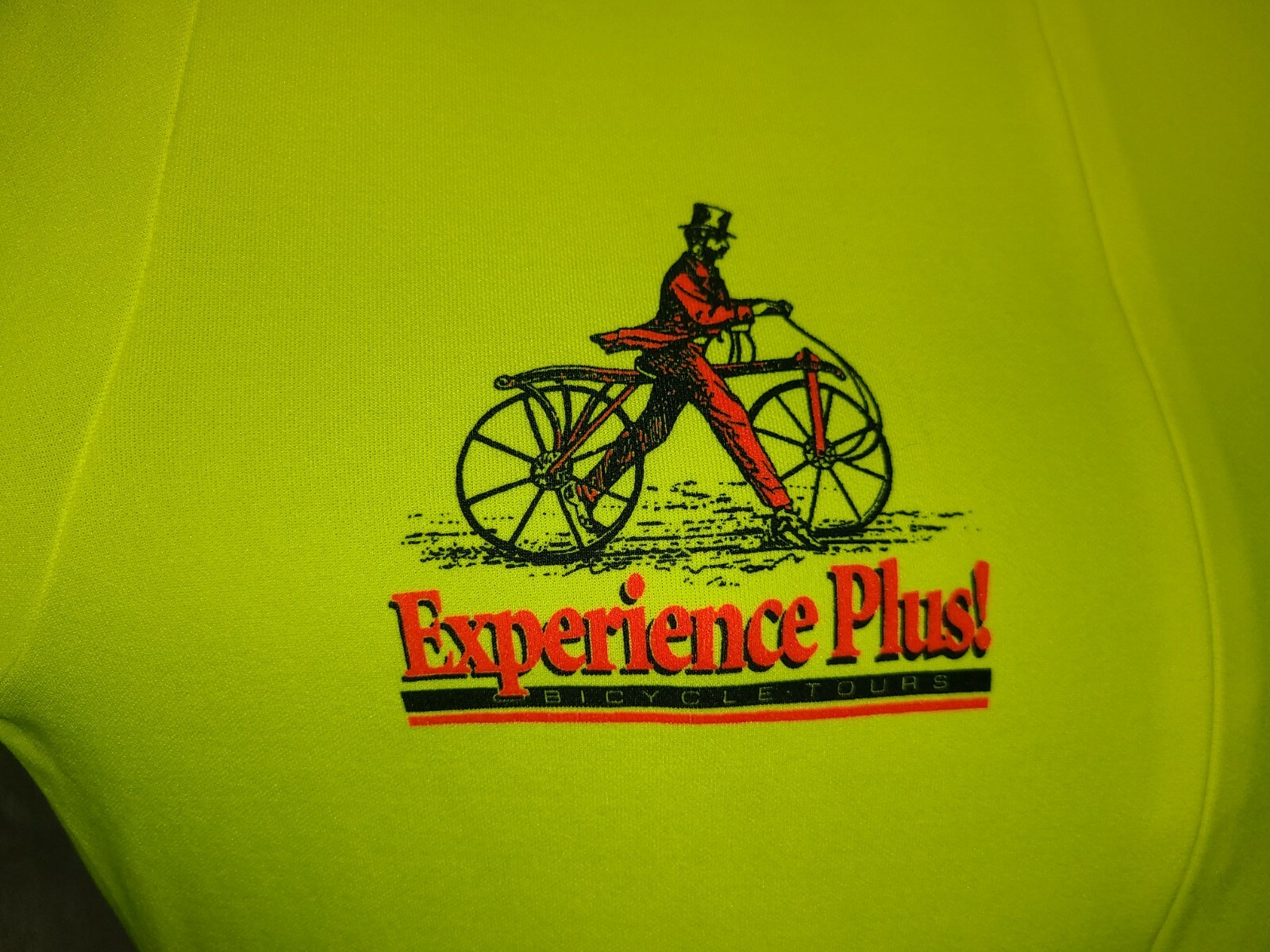 Experience Plus Bicycle and Walking Vacations Womens Medium Green Cycling Jersey