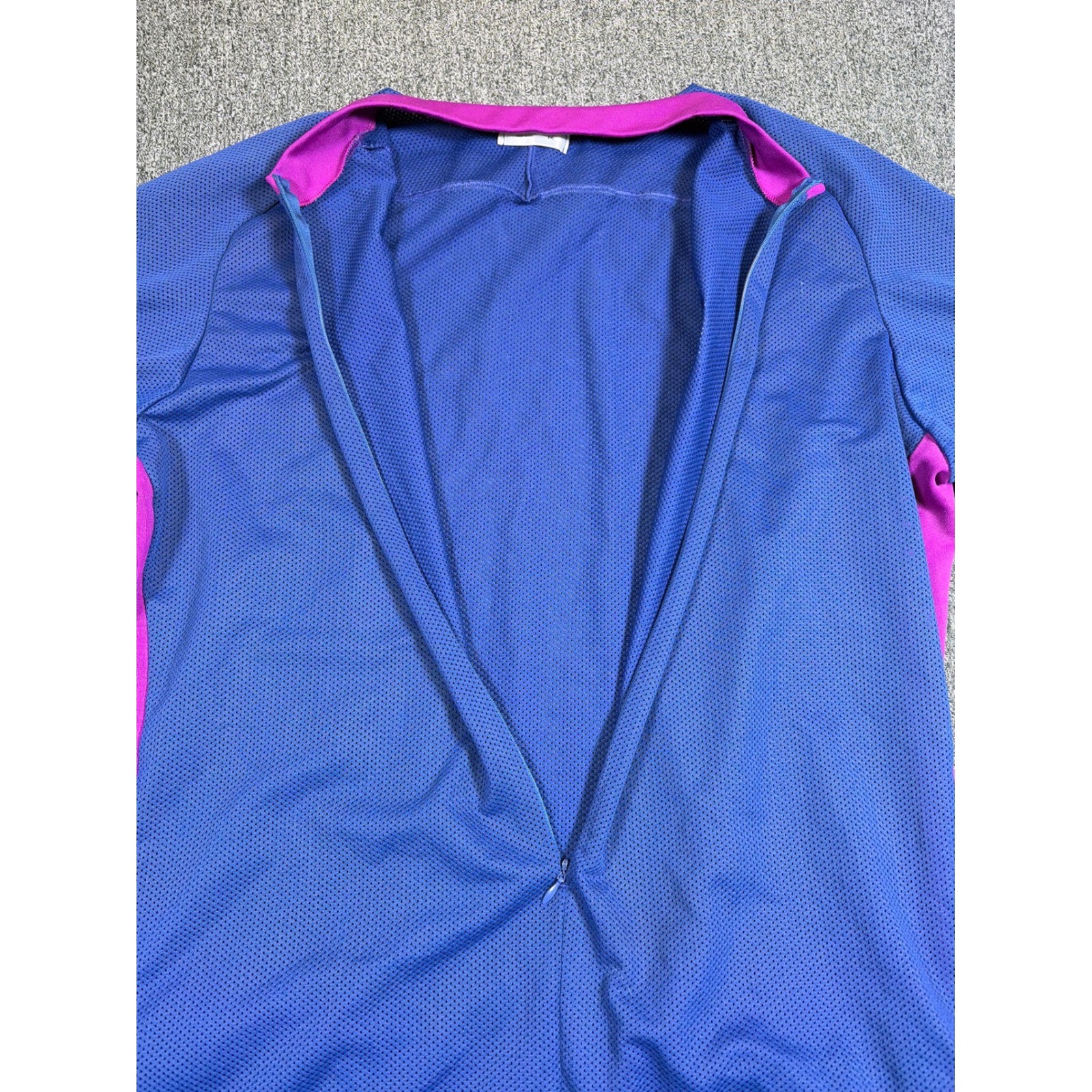 Pearl Izumi Aloft Cycling Jersey Mens XXL Blue Purple Full Zip Mesh Bike Shirt