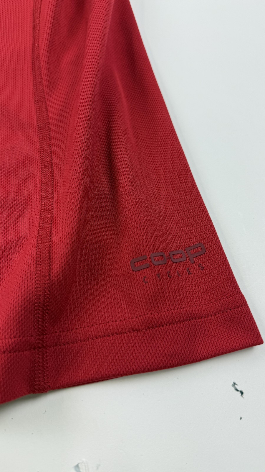 Co-op Cycles Mens Shirt XL Red Short Sleeve Cycling Jersey Zip Pocket