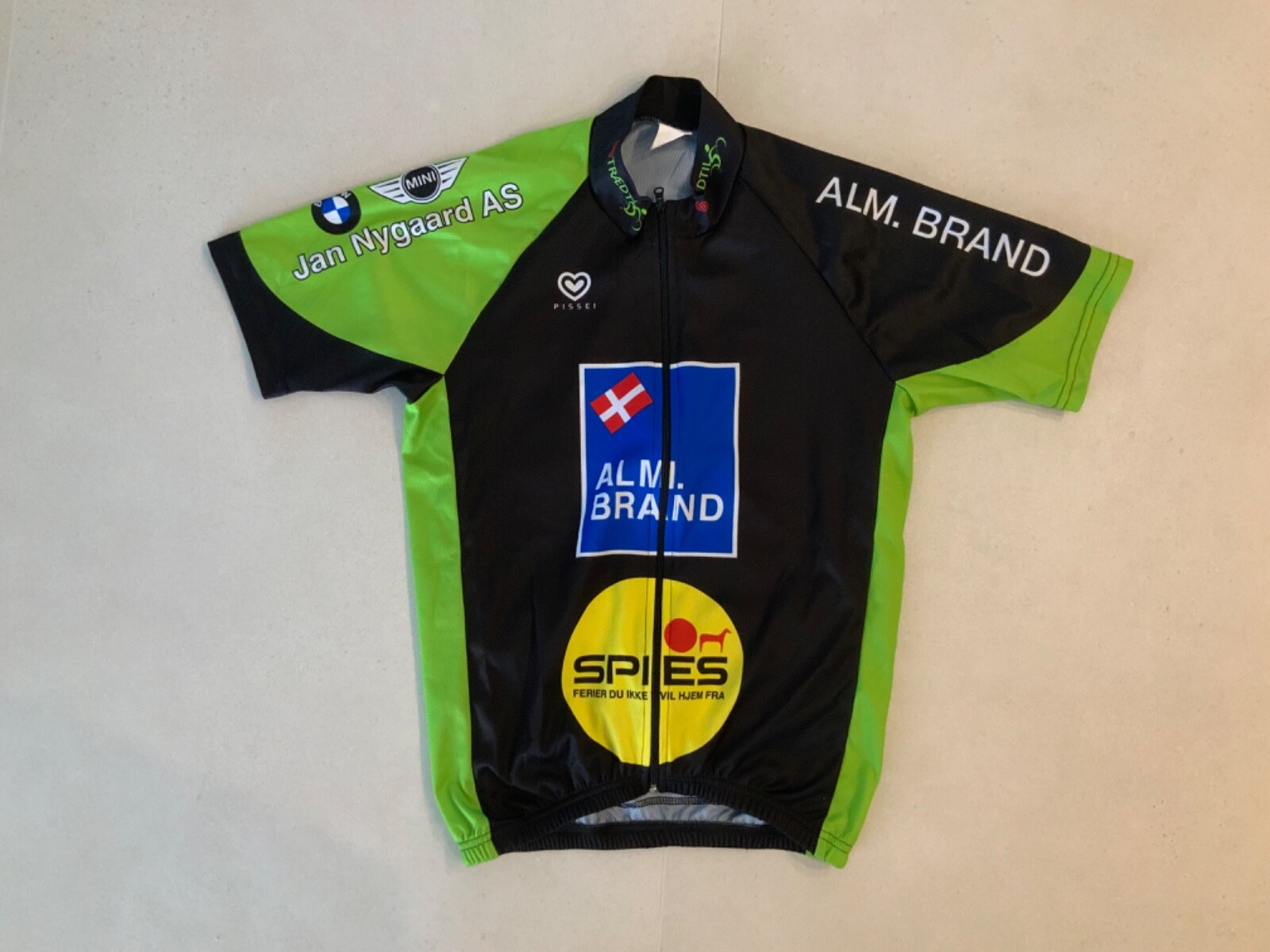 Mens Short Sleeve Cycle Jersey Multi-Color Size Medium