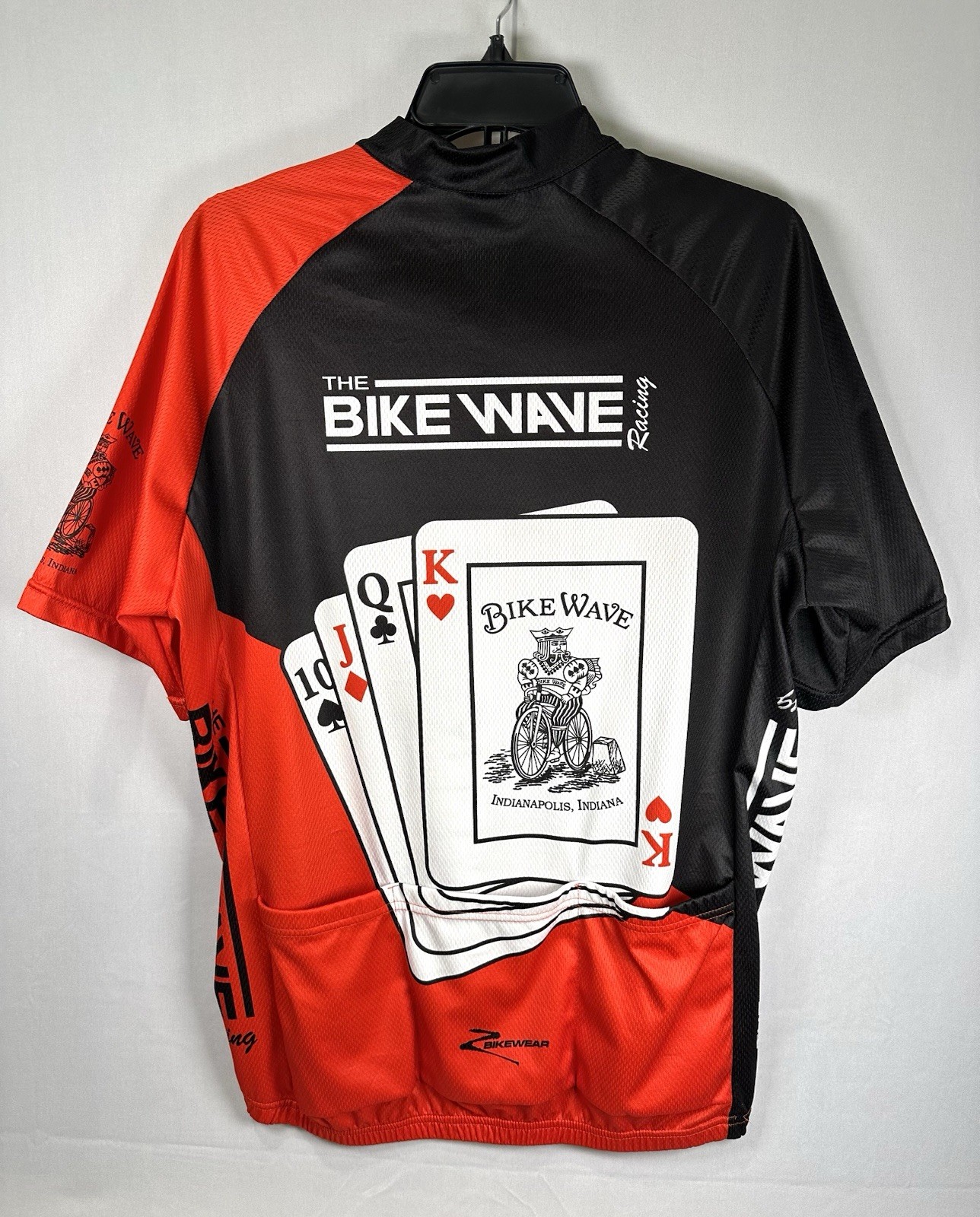 Bike Wave Racing Indiana Card Poker Themed Cycling Bikewear Jersey XXL 2XL