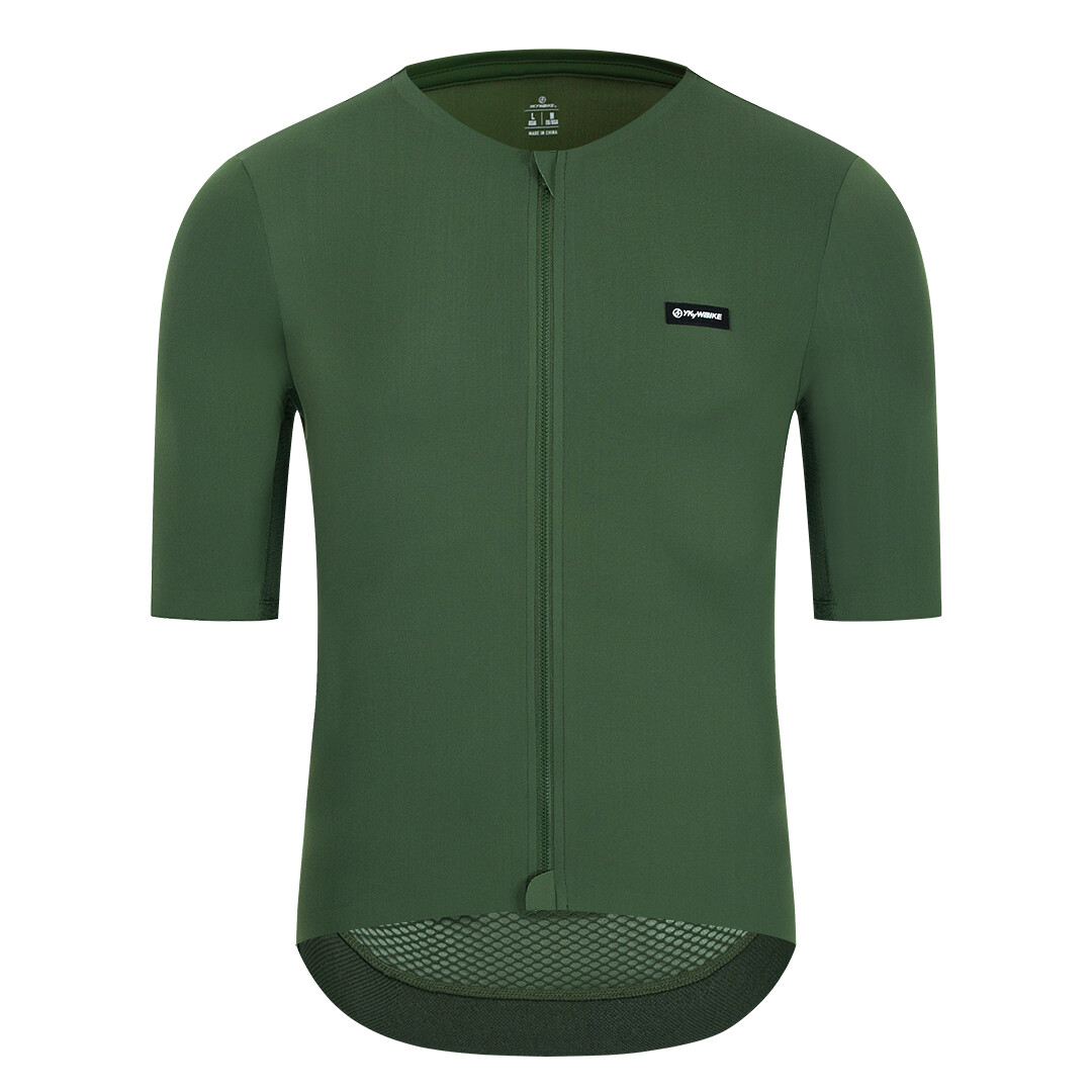 New Men’s Breathable Short Sleeve Jersey Solid Color Sweat Absorbent Bike Shirts
