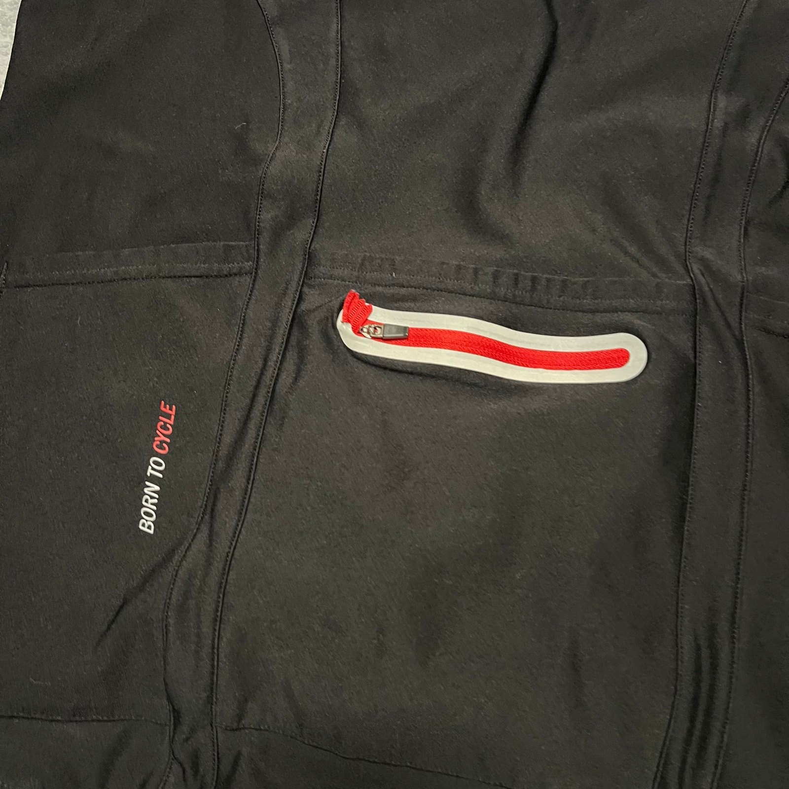 Santic Jacket Mens XXL Red and Black Full Zip Cycling Coat
