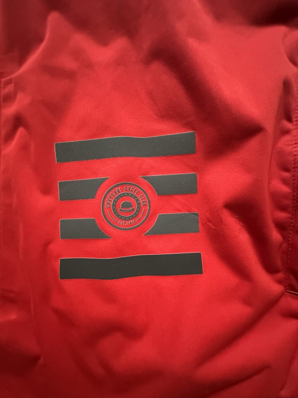 Chapeau Echelon Jacket Red Cycling Long Sleeve XL Waterproof Packable Slim READ
