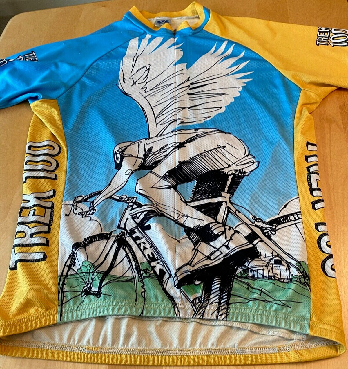 VOLER TREK 100 CYCLING JERSEY USA MADE 2010 RIDE FOR HOPE MACC FUND MENS SZ L