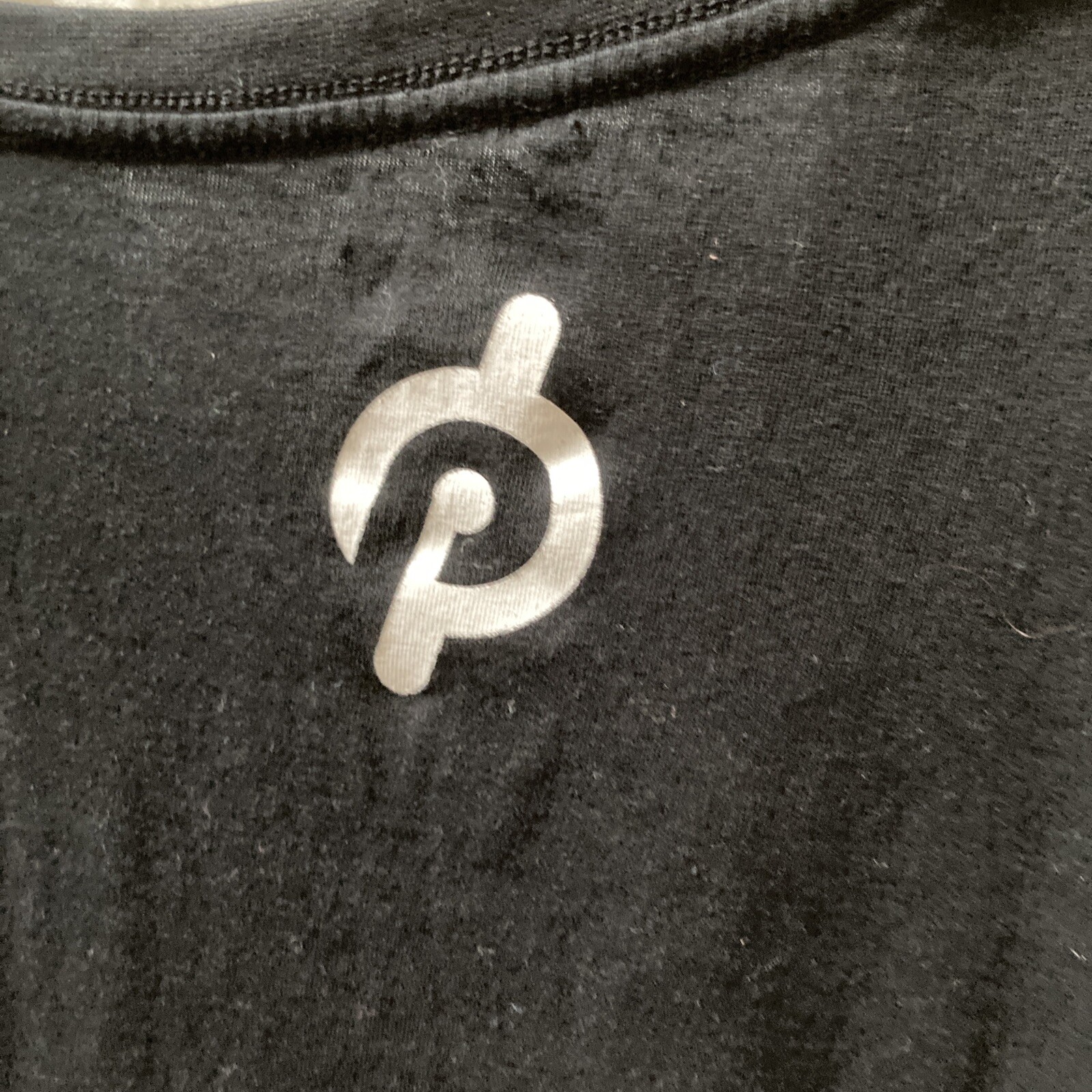 Peloton Century 100 Cotton Adult Men’s Black Biking Cycling -Shirt Size Medium