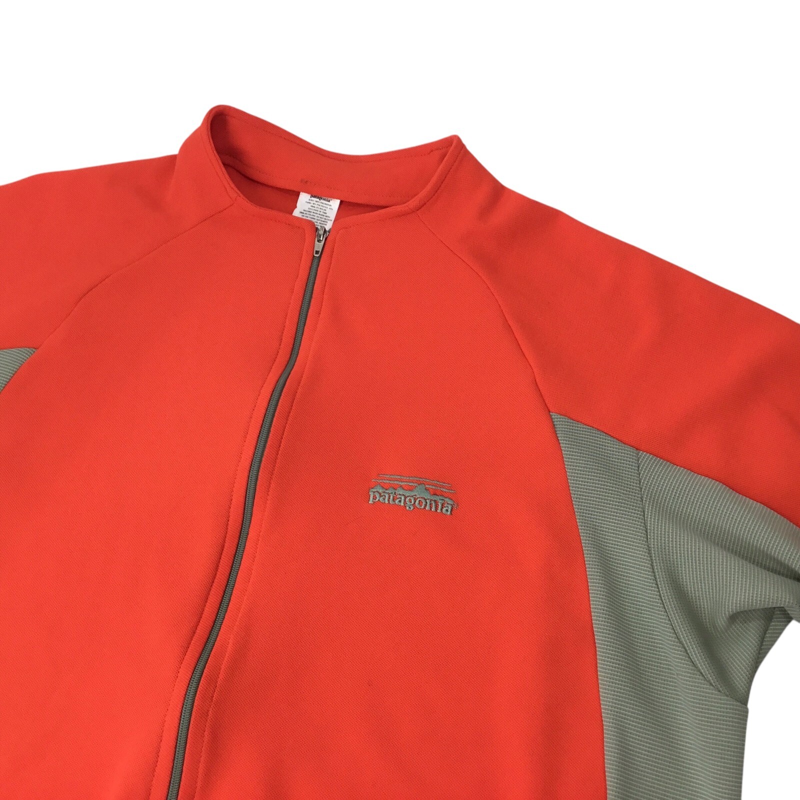 Patagonia Cycling Jersey Vtg Y2K Bike 1/2 Zip Short Sleeve Large USA Red Gray