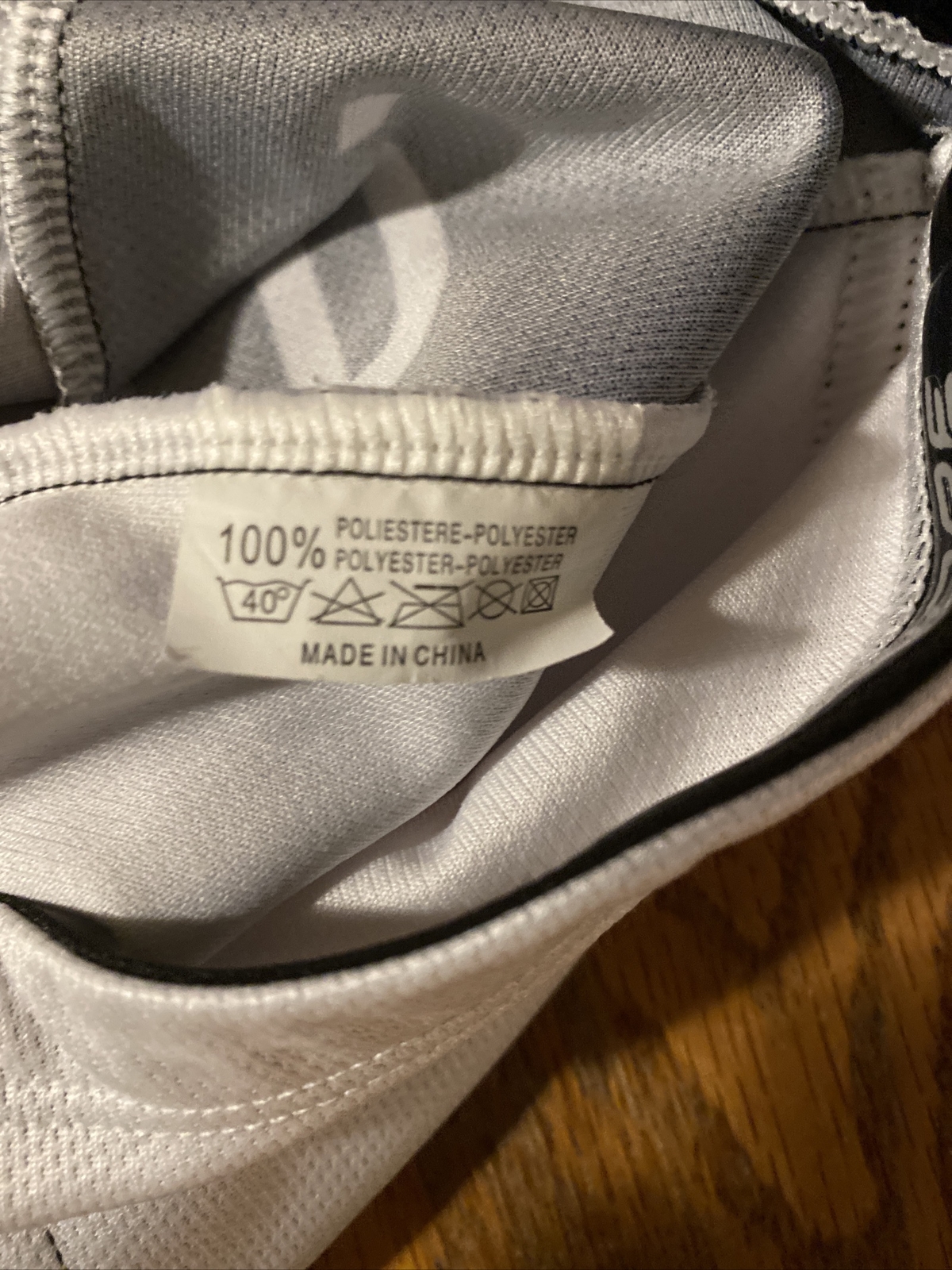 Cuore cycling jersey USA Cyclinh Small Size White Gray Full Zip Race Fit