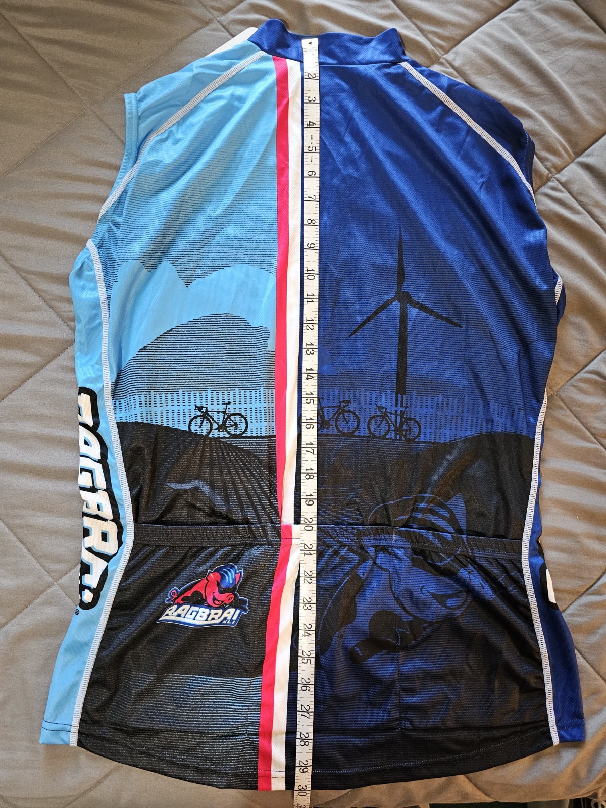 Primal RAGBRAI Women’s Sleevless Full Zip Cycling Jersey, NEW * Free Shipping *