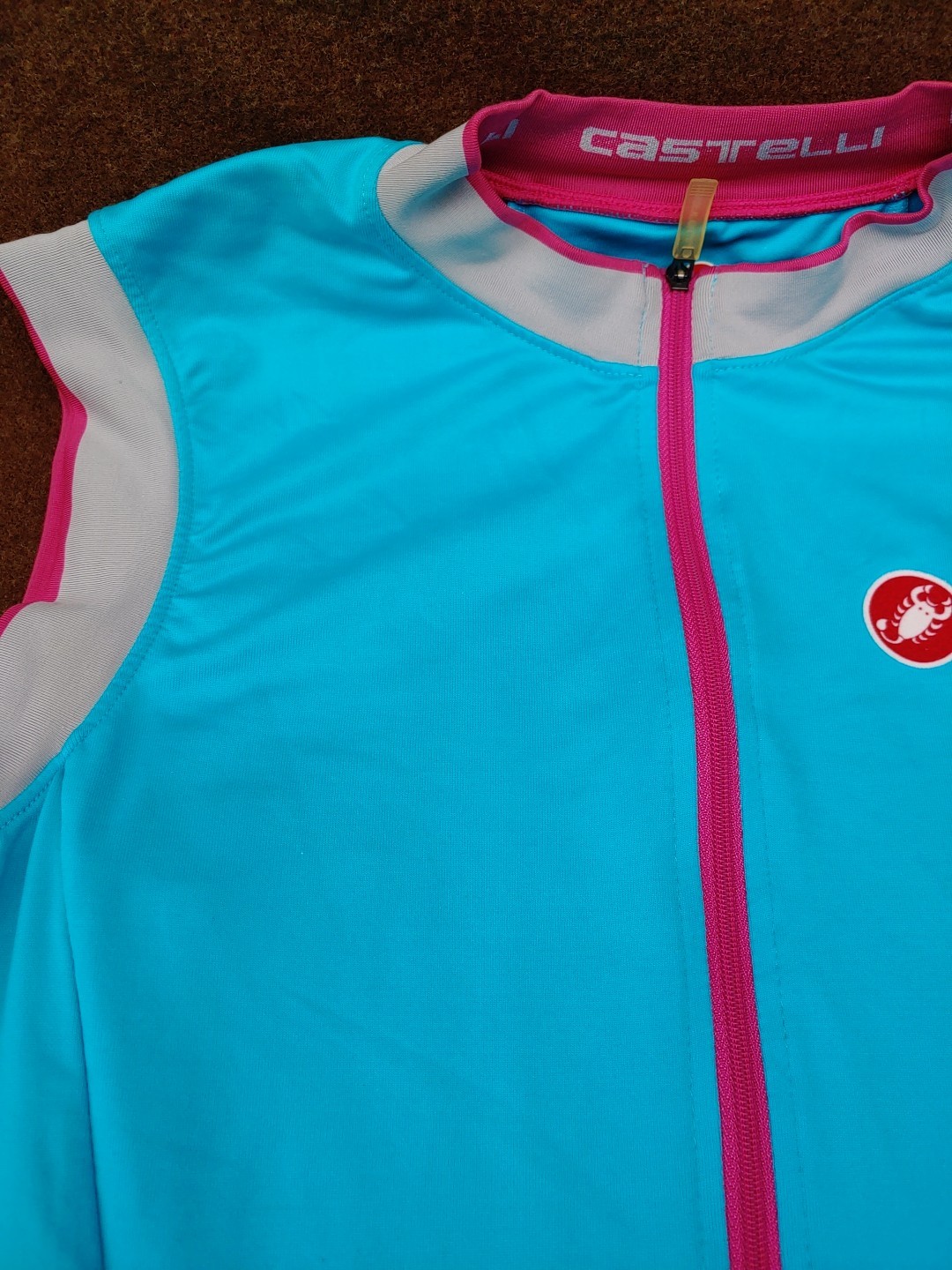 Castelli Cycling Jersey – Size Women’s L – Solid Blue, Sleeveless