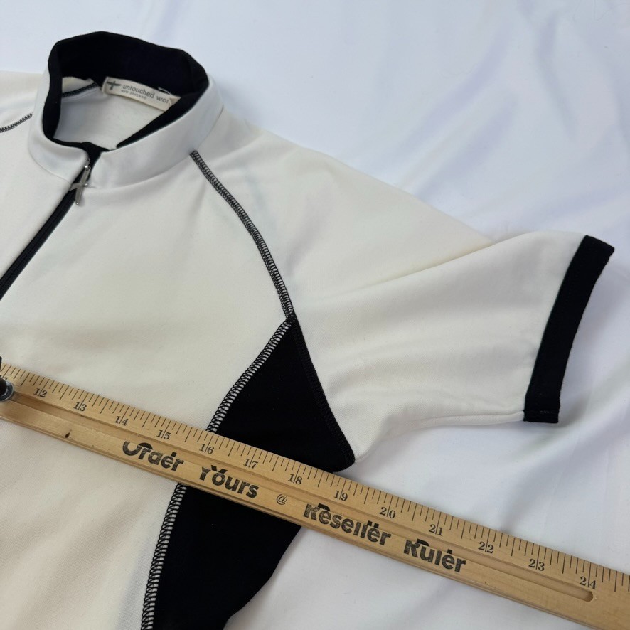 Untouched World NZ Women Merino Wool M L Short Sleeve Jersey Cycling Bike
