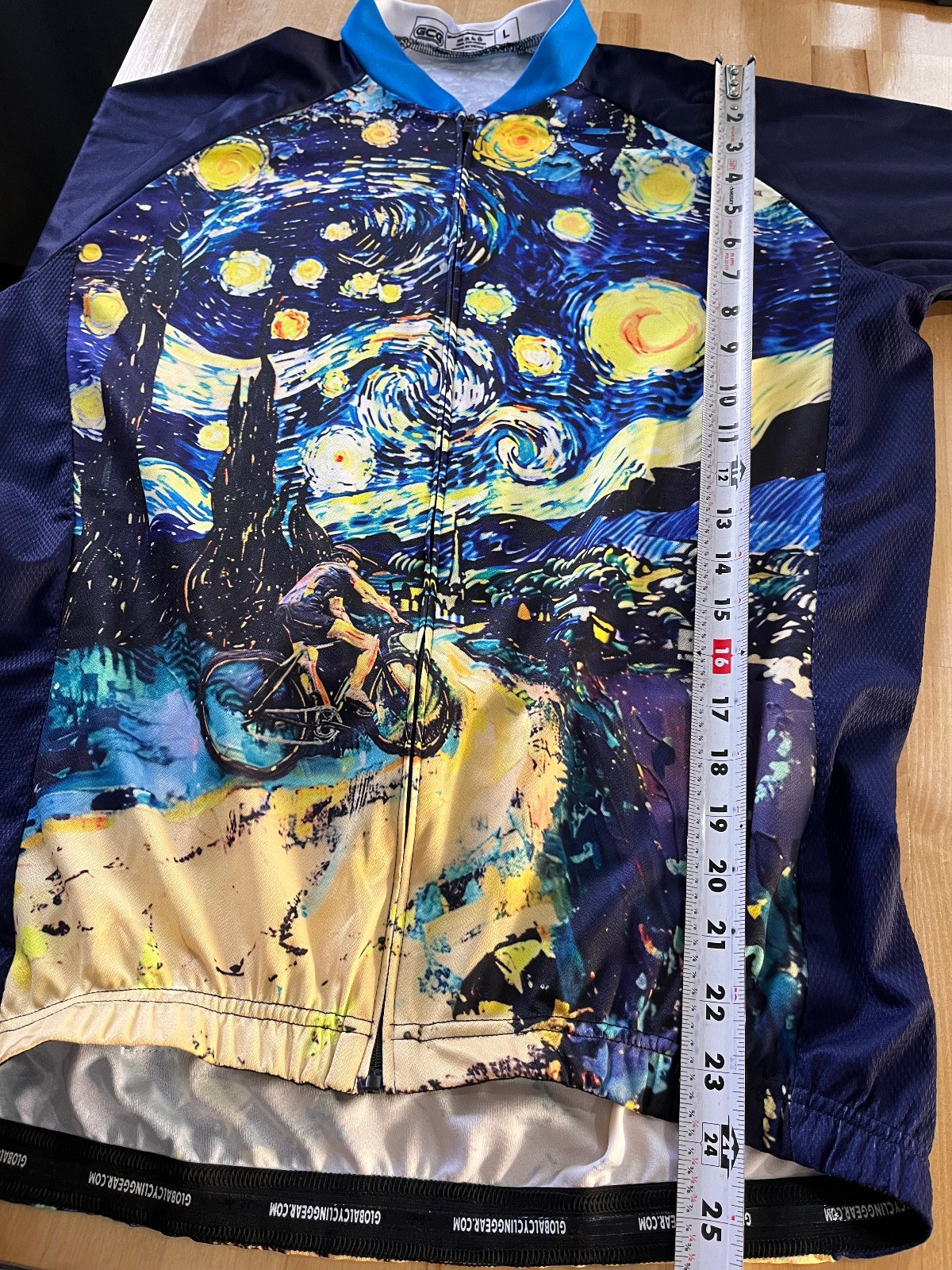 Global Cycling Gear GCG Starry Night Cycling Short Sleeve Cycling Jersey Men’s L