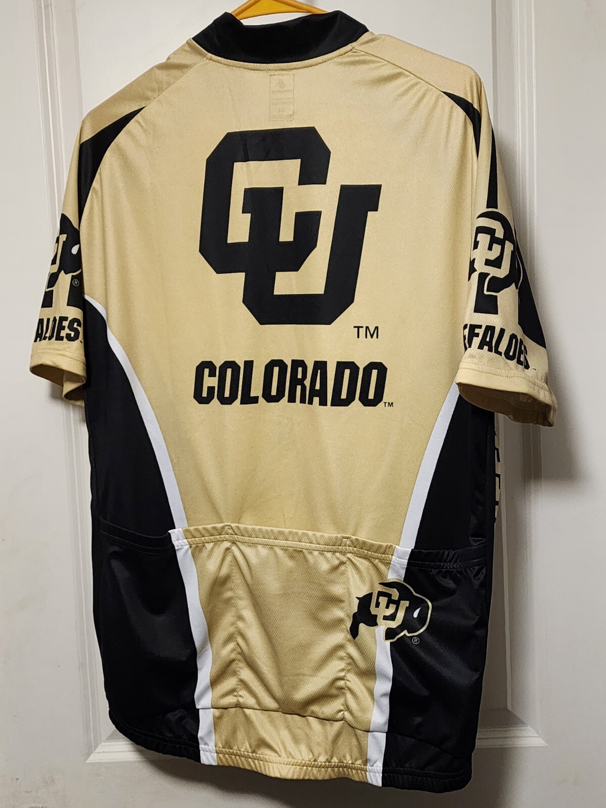 Jersey XL Colorado University Buffaloes Cycling shirt 100% Polyester