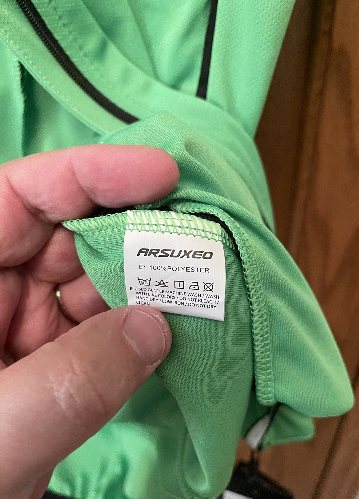 Arsuxeo Cycling Shirt Full Zip Short Sleeve Rear Pockets New W/Tags Men’s XL