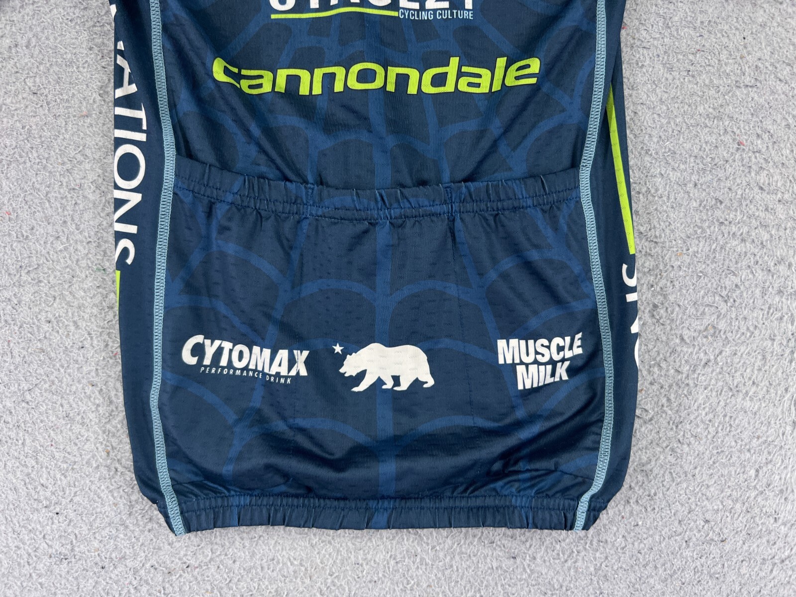 Hincapie Cycling Jersey Adult 2XS XXS Blue Full Zip Short Sleeve Polyester