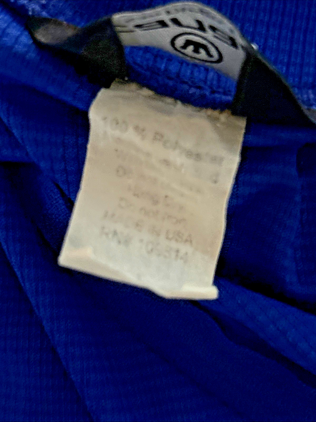 Canari 1/4 Zip Pullover Cycling Jersey Top Pockets at Back Blue Size L