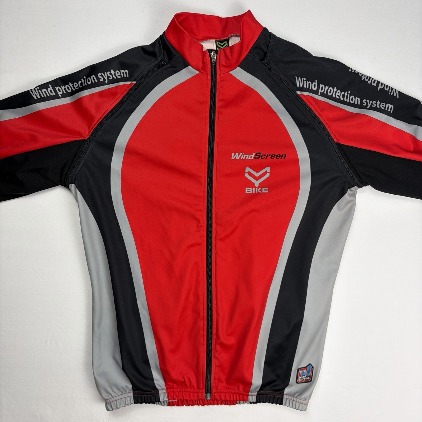 WindScreen Bike Windproof Cycling Jacket L Thermal Convertible Zip Off Sleeves