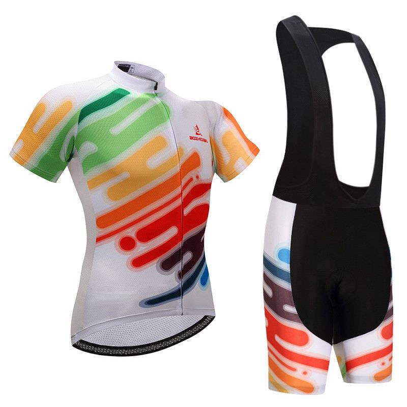 Men’s Cycle Clothing Short Sleeve Cycling Jersey Padded Bike (Bib) Short Kit