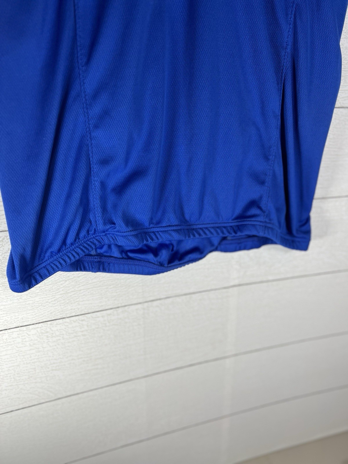 Louis Garneau XL Blue Performance Cycling Cyclist Bicycle Jersey Back Pockets