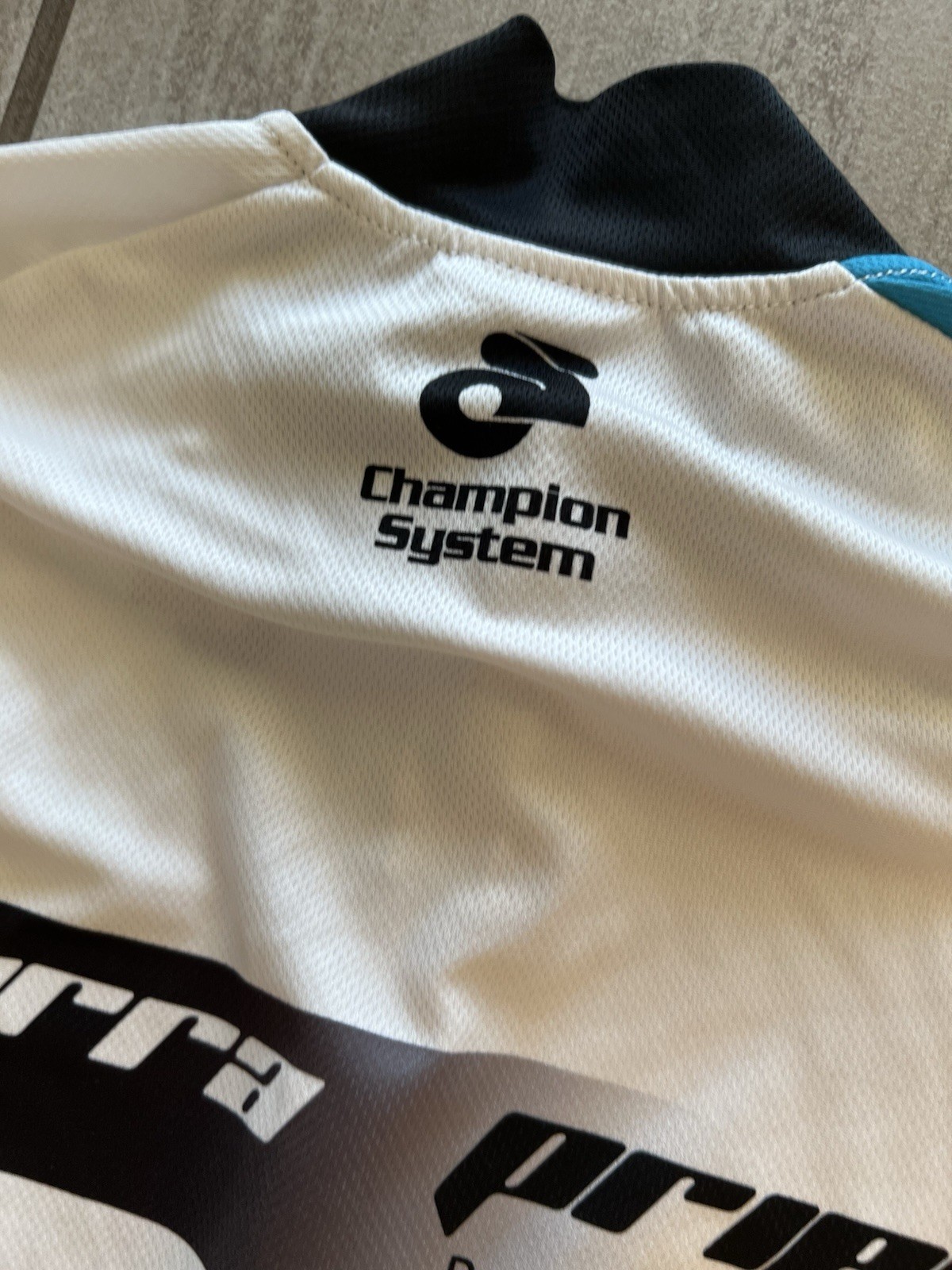 Champion System Cycling Jersey Short Sleeve Racing Outdoors Sports White Blue S