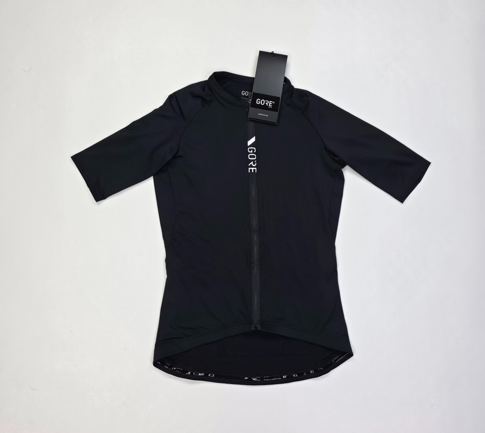 Gore Torrent Full-Zip Cycling Jersey Womens XXS Black Short Sleeve Performance