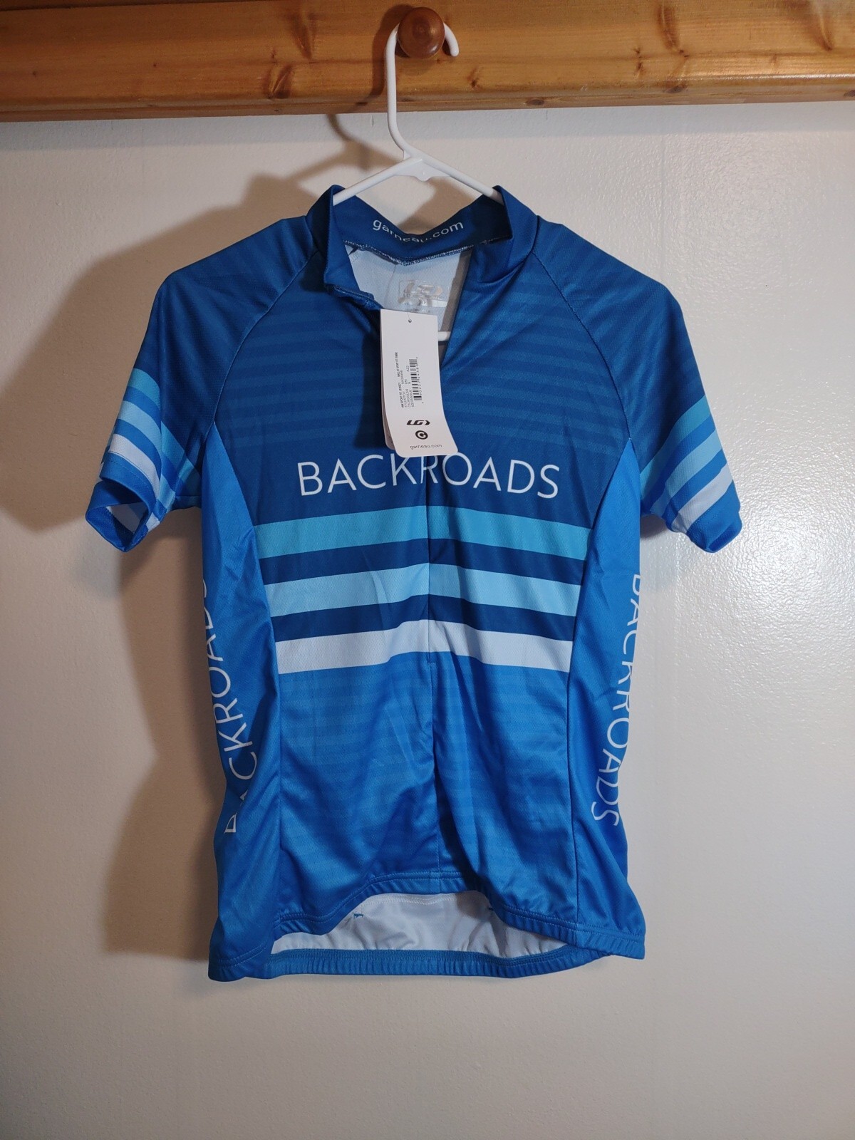 Garneau Women’s Sport Fit Jersey Sz S Back Roads Compression Cycling Pocket Zip